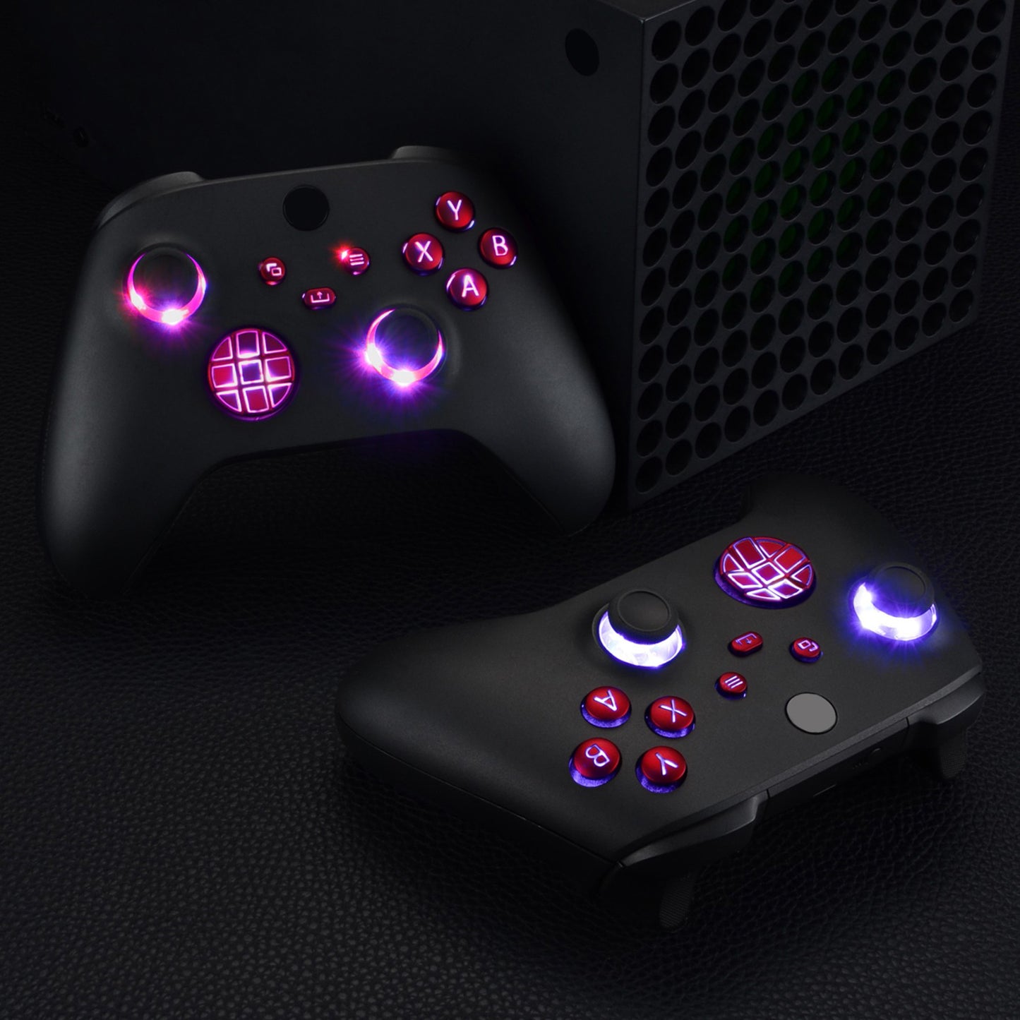 eXtremeRate Xbox Series X&Sコントローラー用マルチカラー発光ボタンDTF V2 LEDキット【スカーレットレッド】