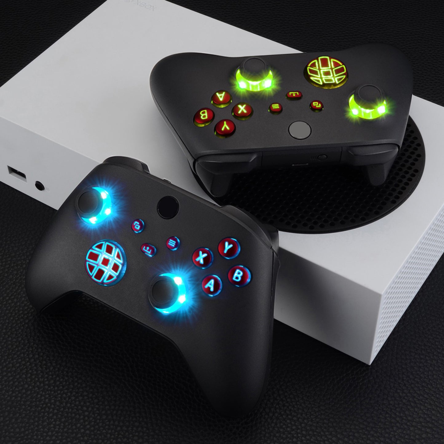 eXtremeRate Xbox Series X&Sコントローラー用マルチカラー発光ボタンDTF V2 LEDキット【スカーレットレッド】