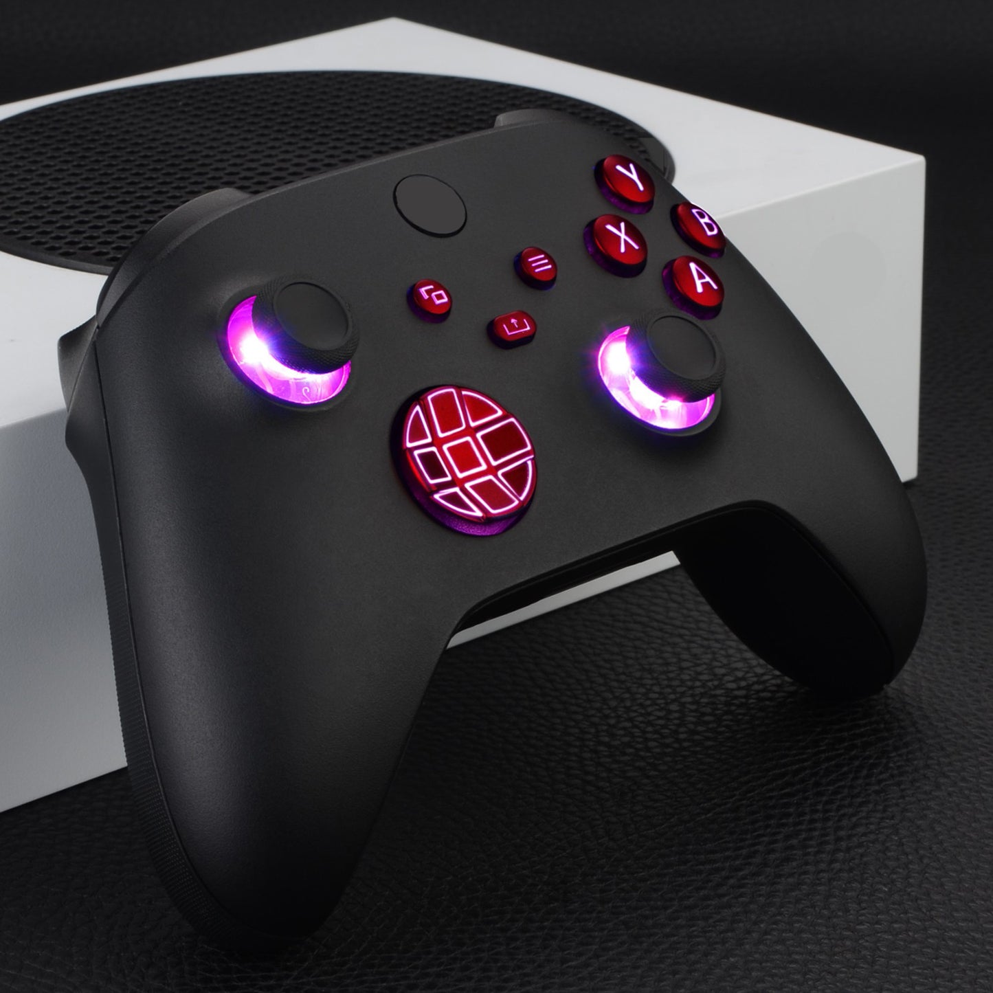 eXtremeRate Xbox Series X&Sコントローラー用マルチカラー発光ボタンDTF V2 LEDキット【スカーレットレッド】