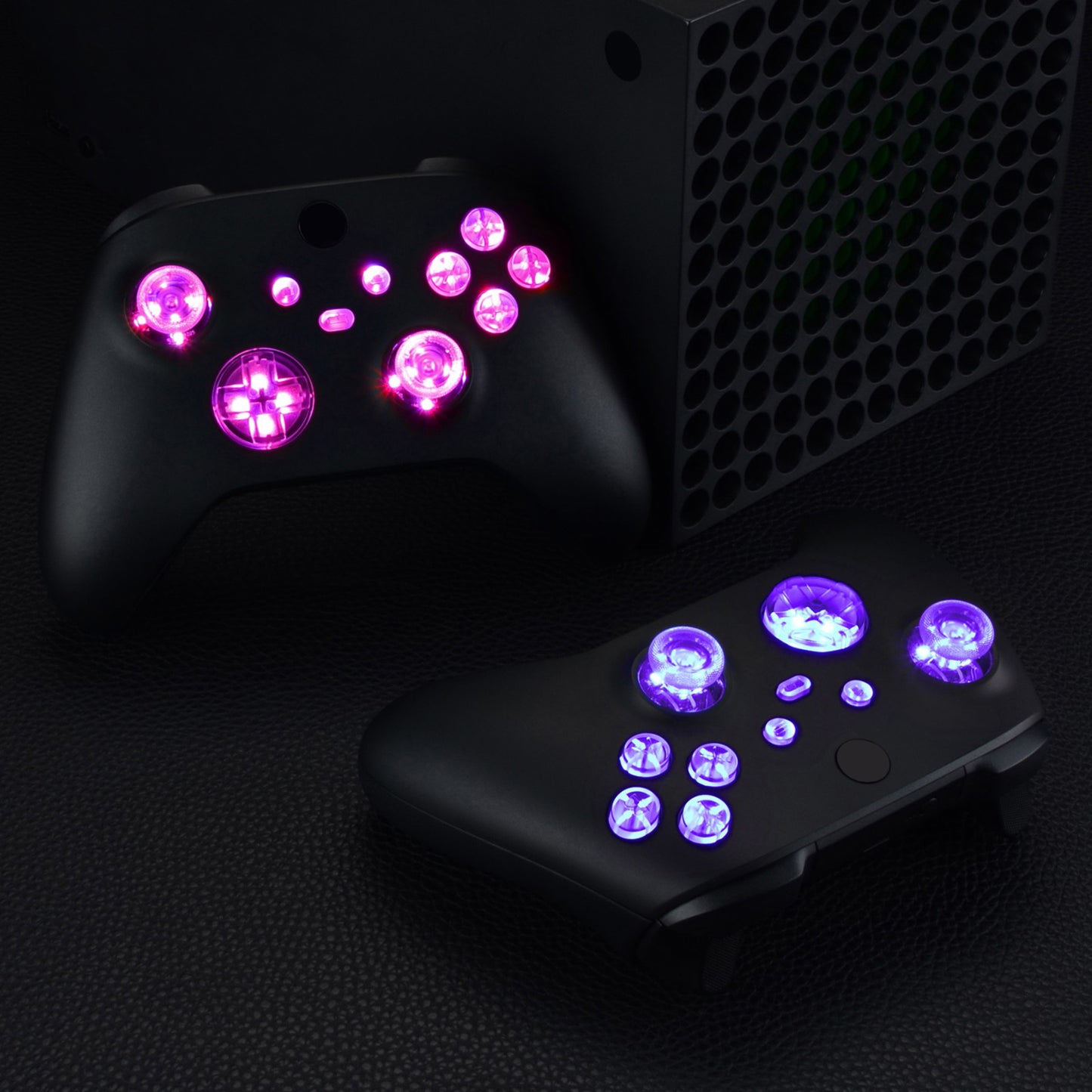 eXtremeRate Xbox Series X&Sコントローラー用マルチカラー発光ボタンDTF V2 LEDキット【クリア】