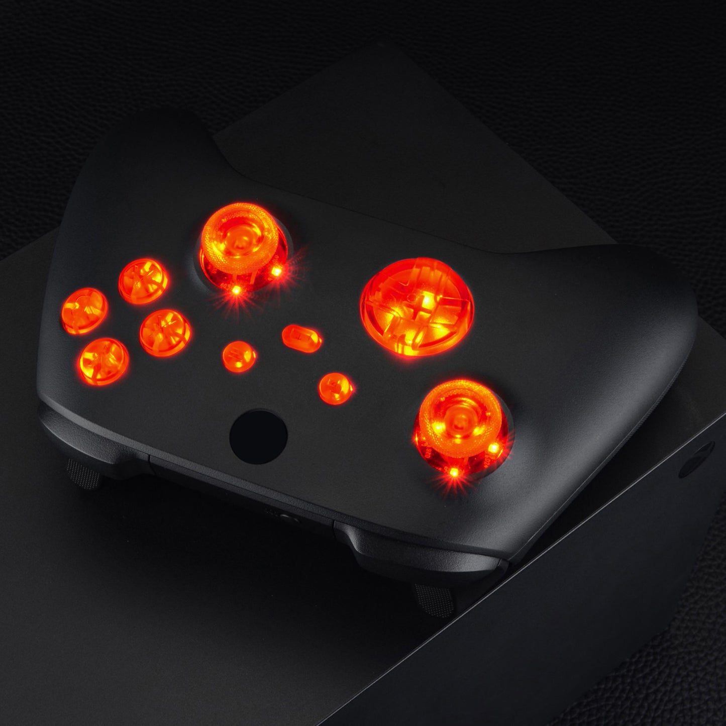eXtremeRate Xbox Series X&Sコントローラー用マルチカラー発光ボタンDTF V2 LEDキット【クリア】