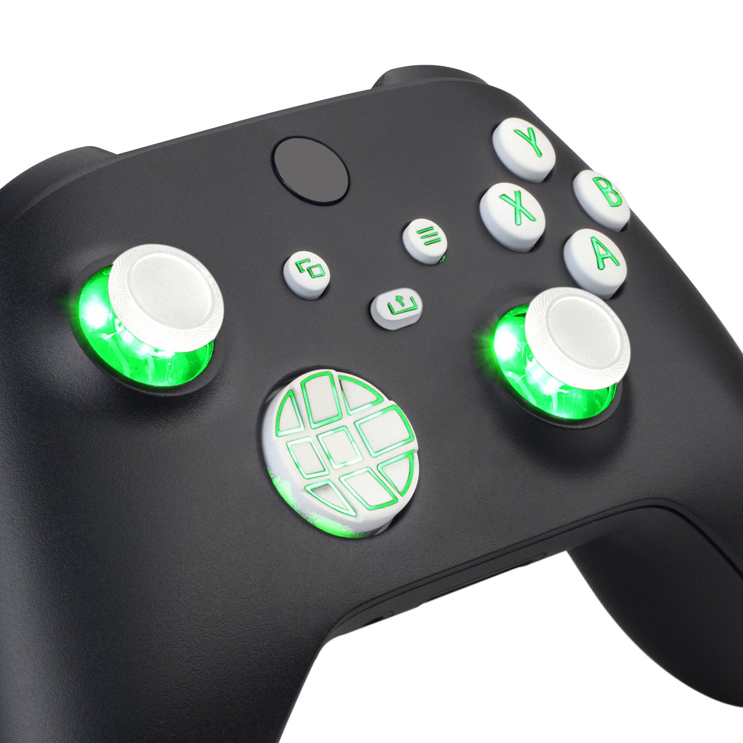 eXtremeRate Xbox Series X&Sコントローラー用マルチカラー発光ボタンDTF V2 LEDキット【ホワイト】