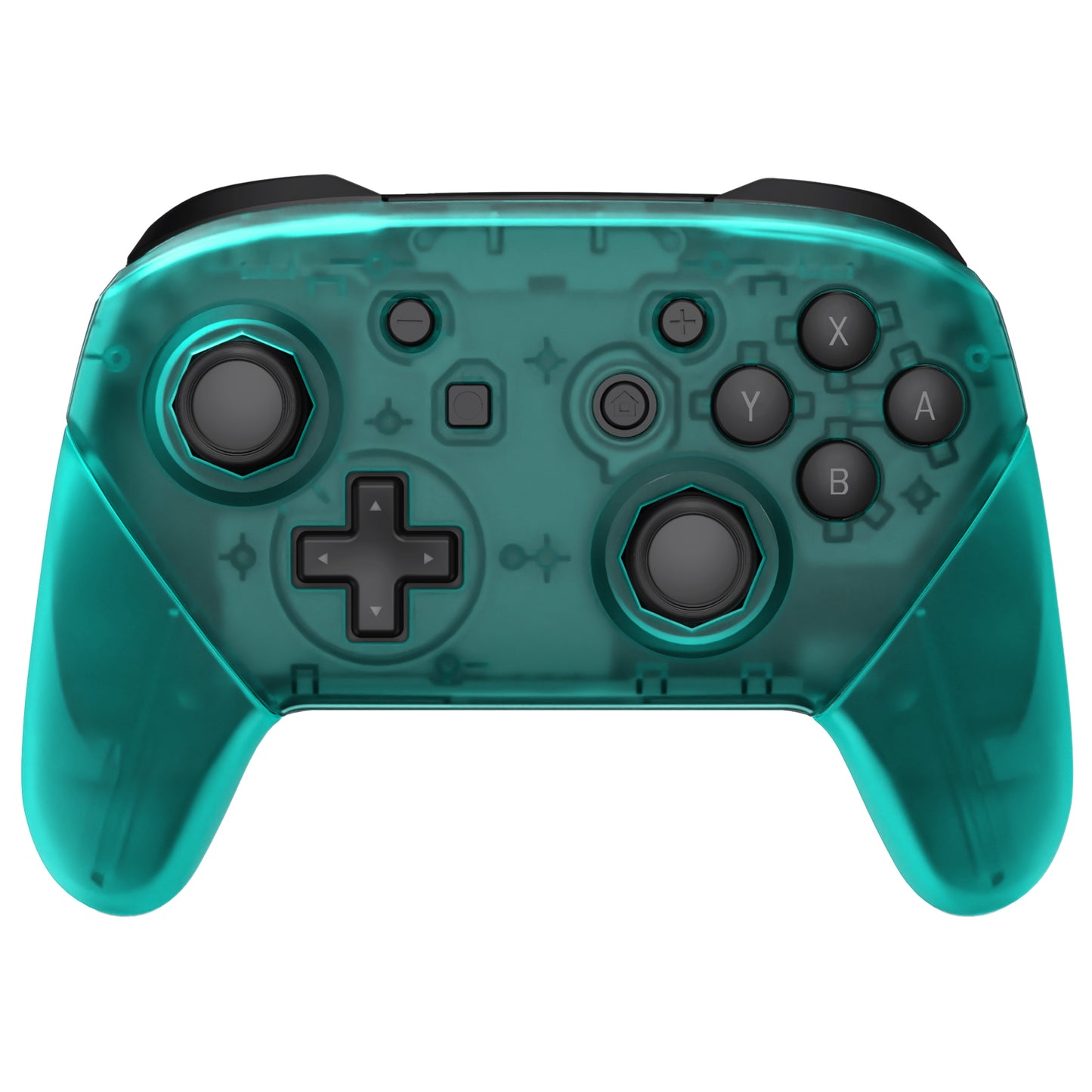 eXtremeRate Nintendo Switch Pro用 八角形ゲート付きスティックデザイン交換フルセットシェル【エメラルドグリーン】