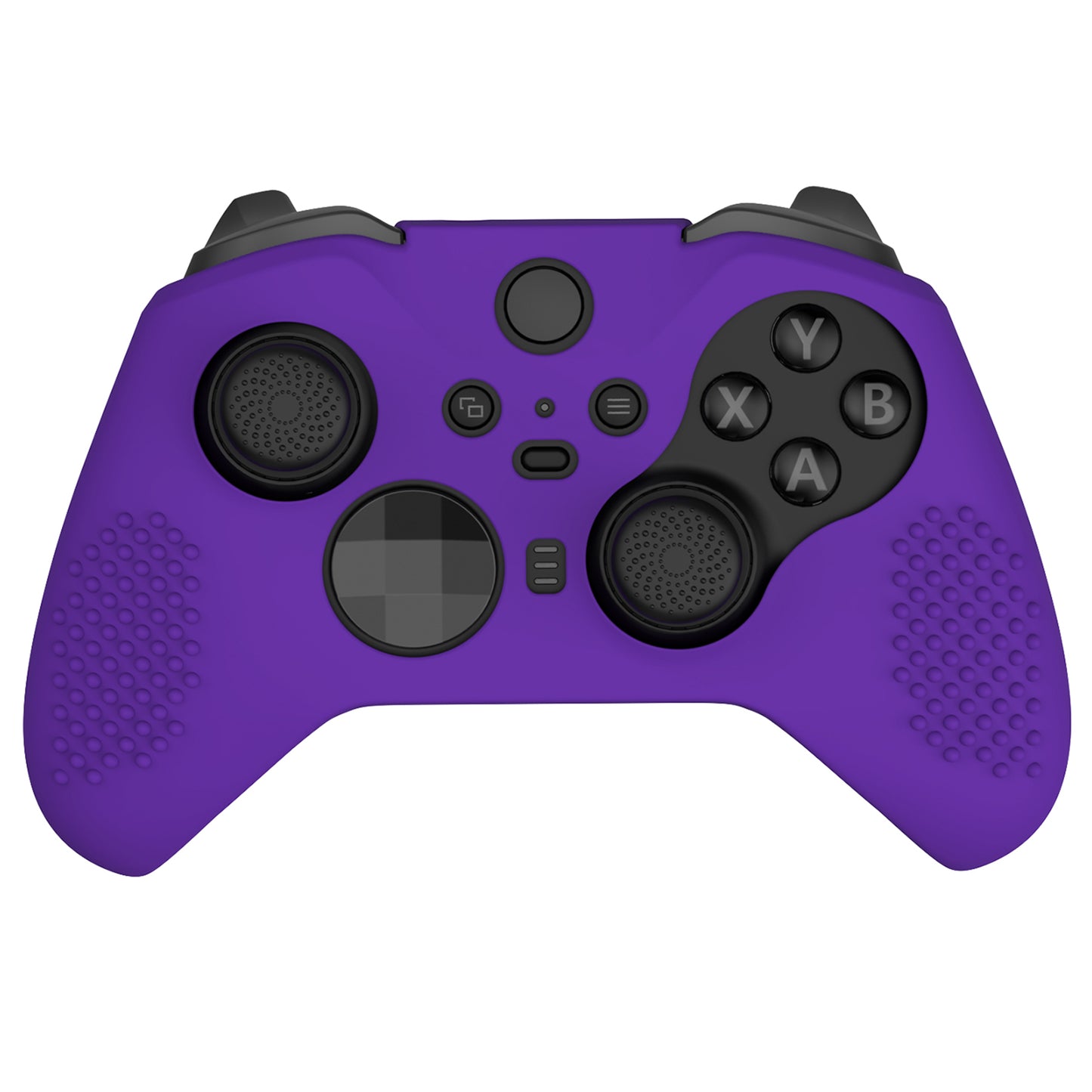 eXtremeRate Xbox One Elite Series 2&Elite 2 Coreコントローラー用滑り止め保護シリコンケース&サムグリップキャップ【パープル】