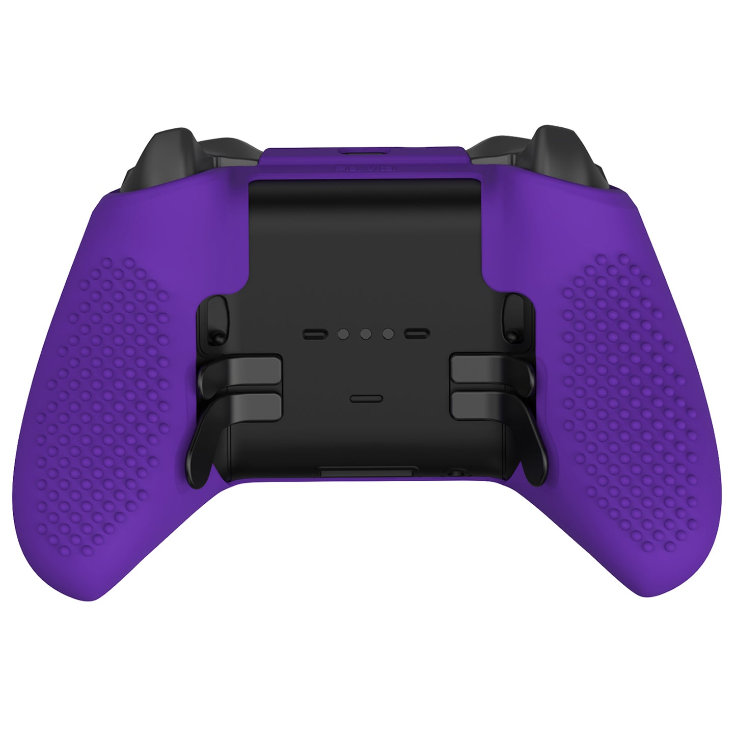 eXtremeRate Xbox One Elite Series 2&Elite 2 Coreコントローラー用滑り止め保護シリコンケース&サムグリップキャップ【パープル】