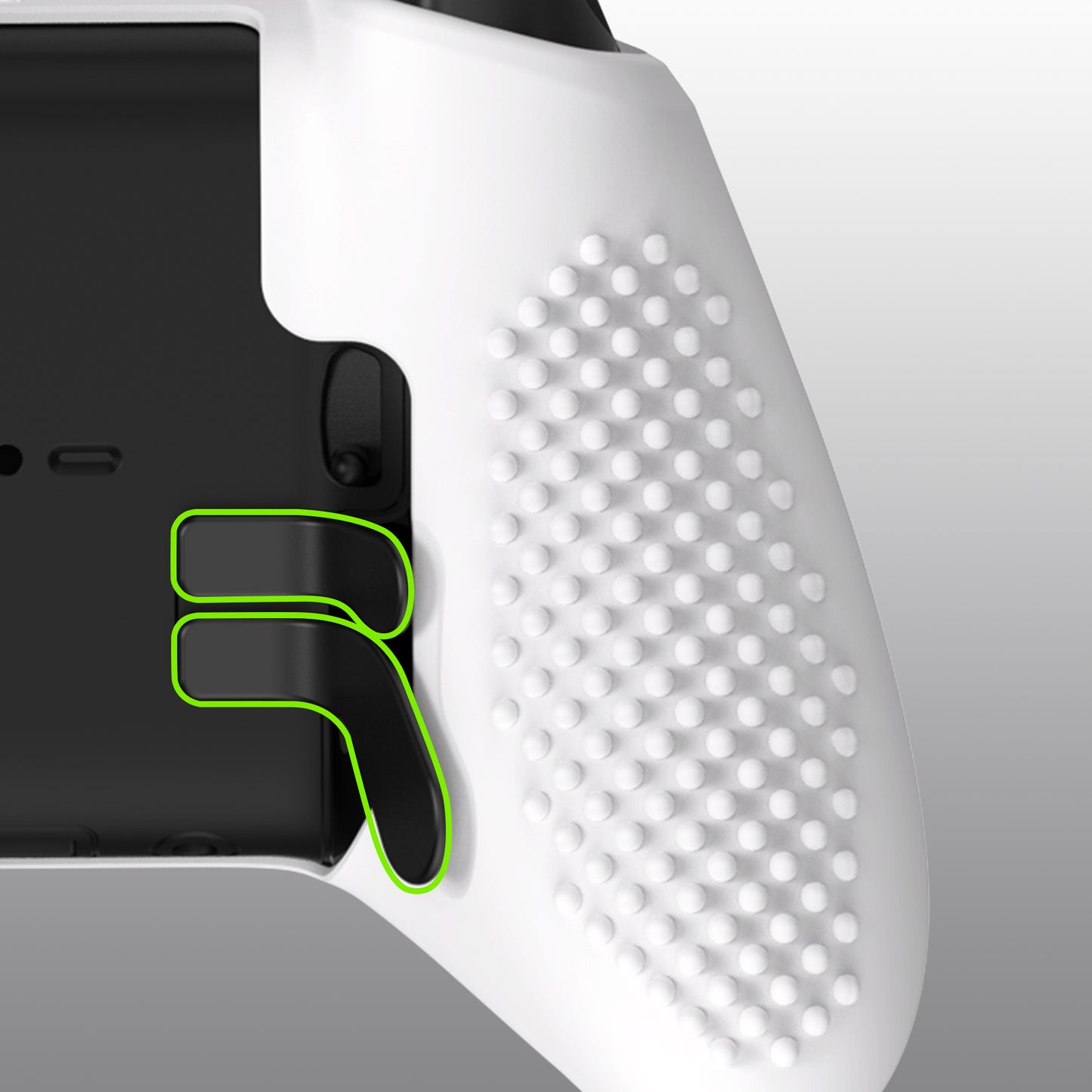 eXtremeRate Xbox One Elite Series 2&Elite 2 Coreコントローラー用滑り止め保護シリコンケース&サムグリップキャップ【ホワイト】