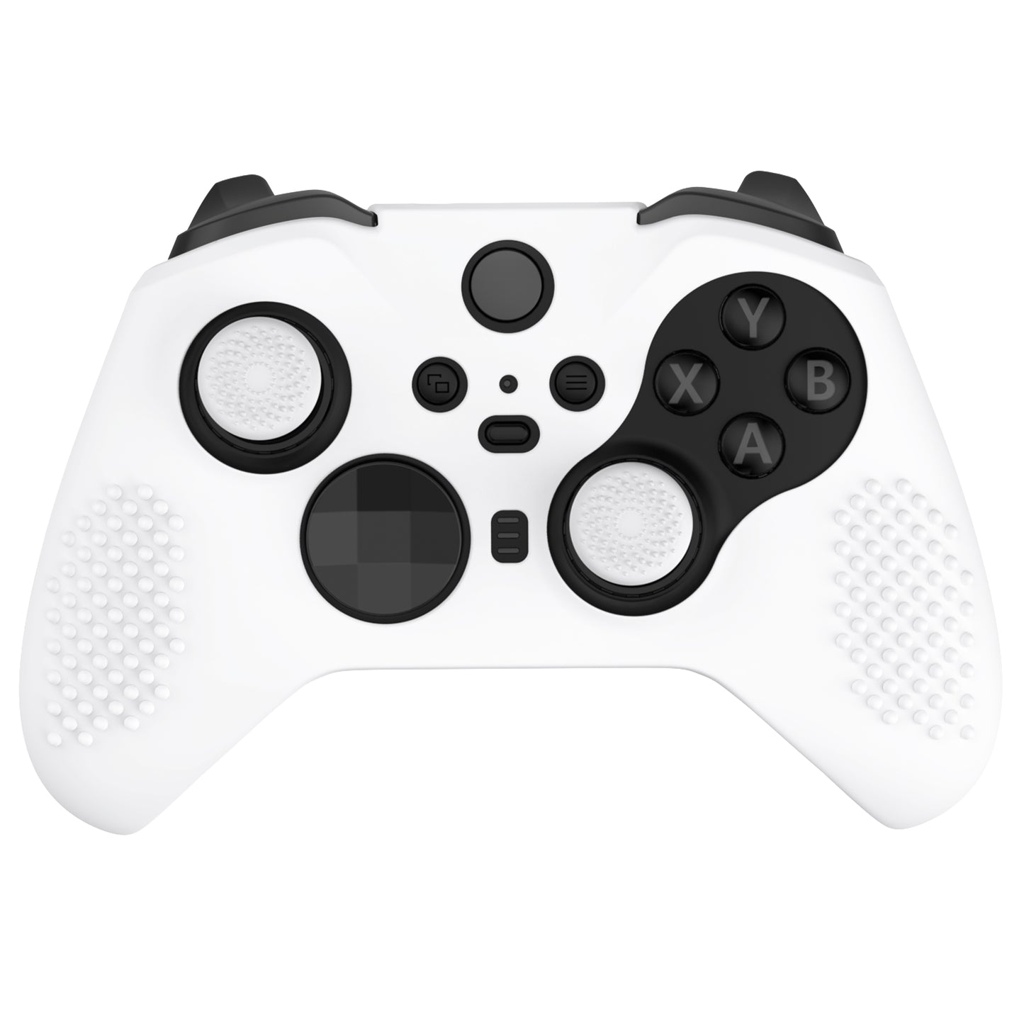 eXtremeRate Xbox One Elite Series 2&Elite 2 Coreコントローラー用滑り止め保護シリコンケース&サムグリップキャップ【ホワイト】