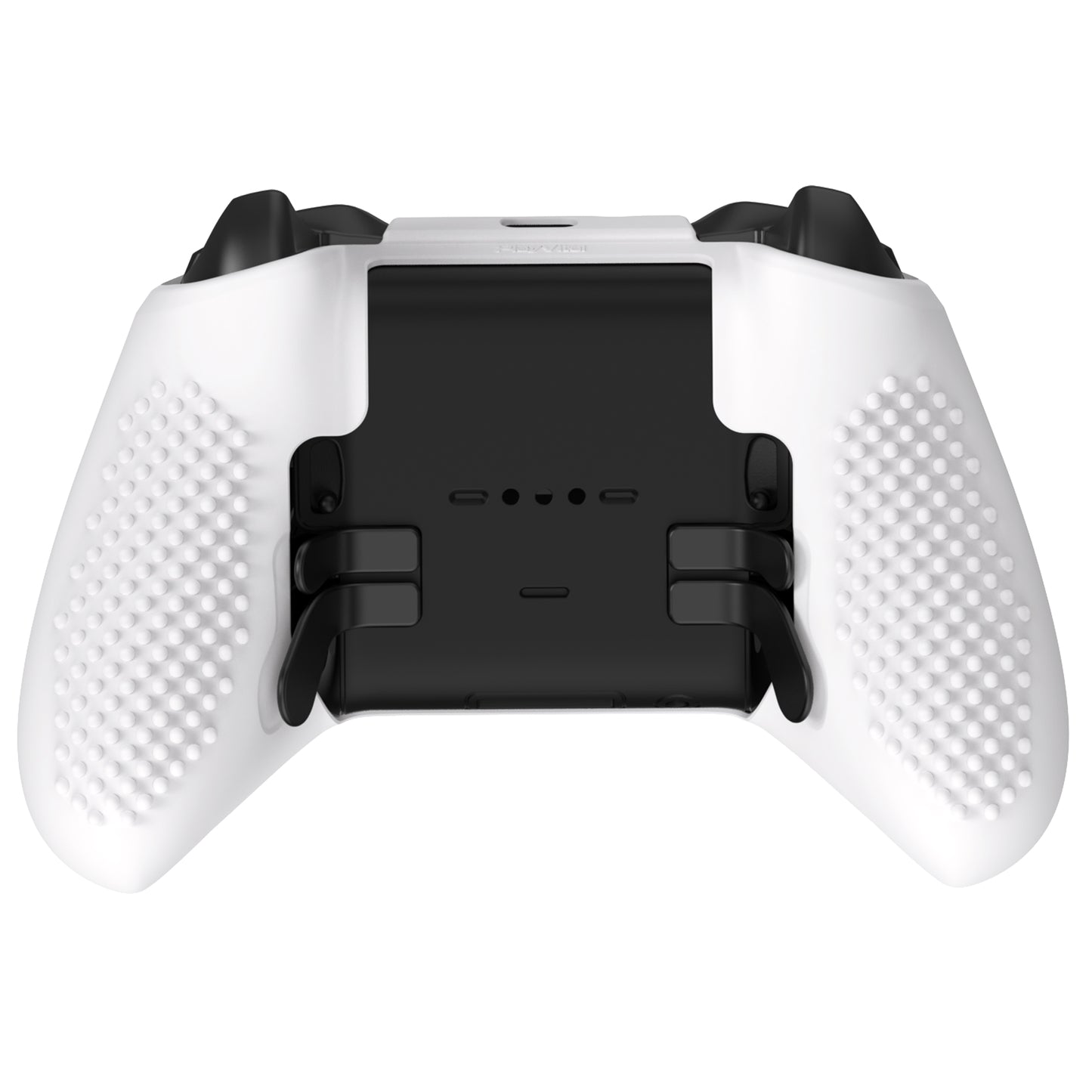 eXtremeRate Xbox One Elite Series 2&Elite 2 Coreコントローラー用滑り止め保護シリコンケース&サムグリップキャップ【ホワイト】