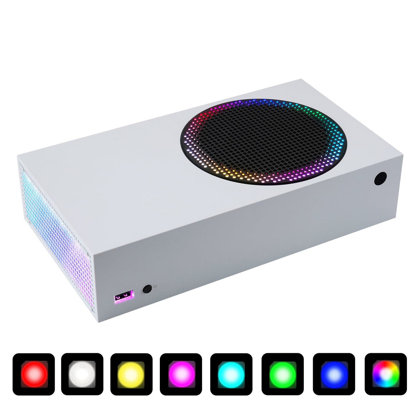 eXtremeRate Xbox Series S コンソール対応用 IR リモコン付きRGB LED ライト ストリップ キット - 7 色 、39 種類のエフェクト