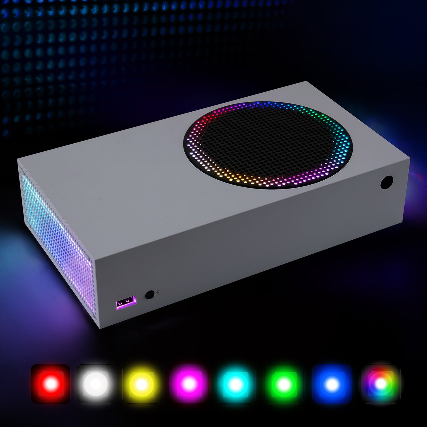 eXtremeRate Xbox Series S コンソール対応用 IR リモコン付きRGB LED ライト ストリップ キット - 7 色 、39 種類のエフェクト