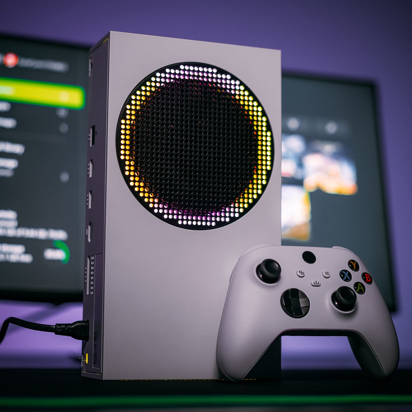 eXtremeRate Xbox Series S コンソール対応用 IR リモコン付きRGB LED ライト ストリップ キット - 7 色 、39 種類のエフェクト