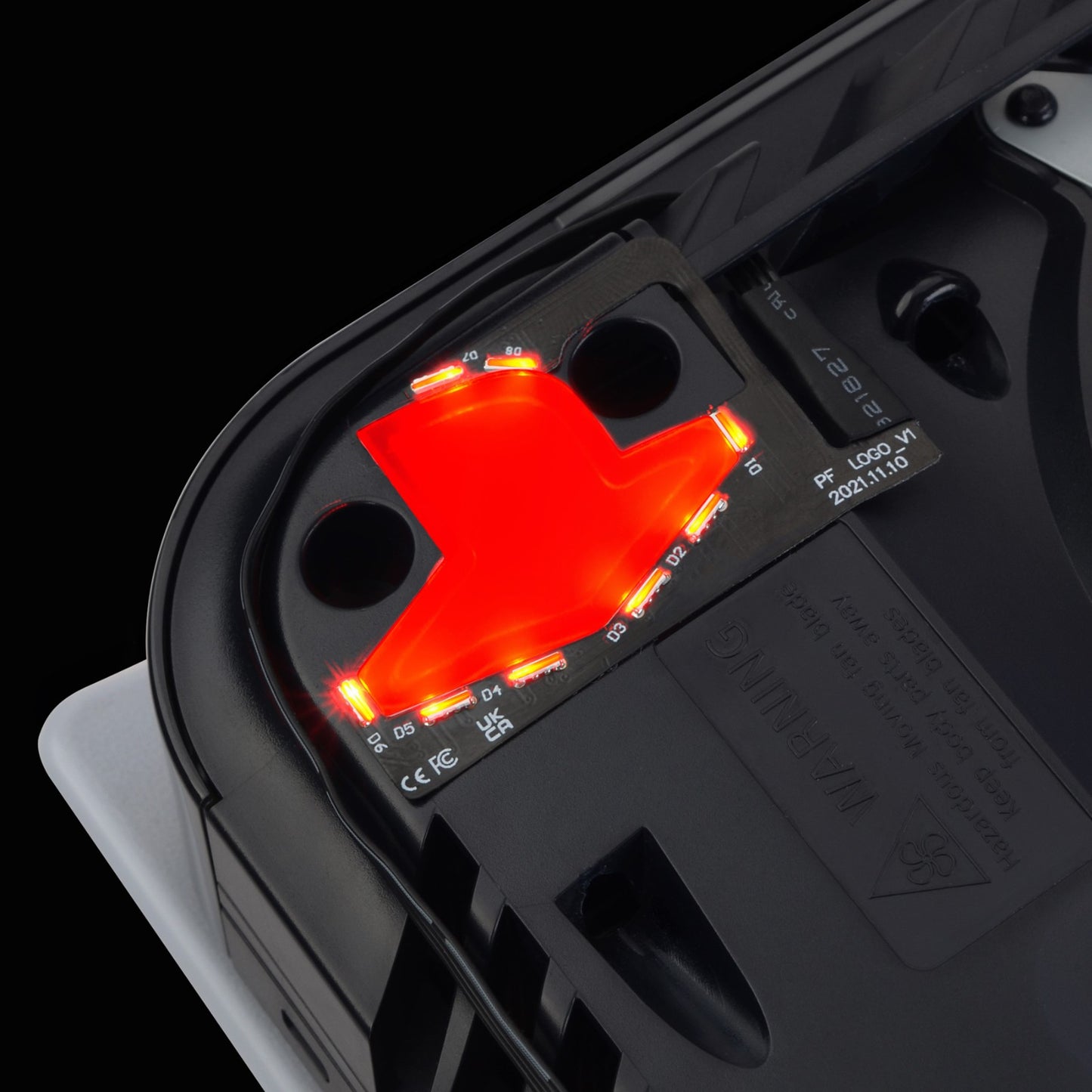 eXtremeRate PS5ディスク&デジタルコンソール対応用RGBロゴLED-7色、24種類のエフェクト