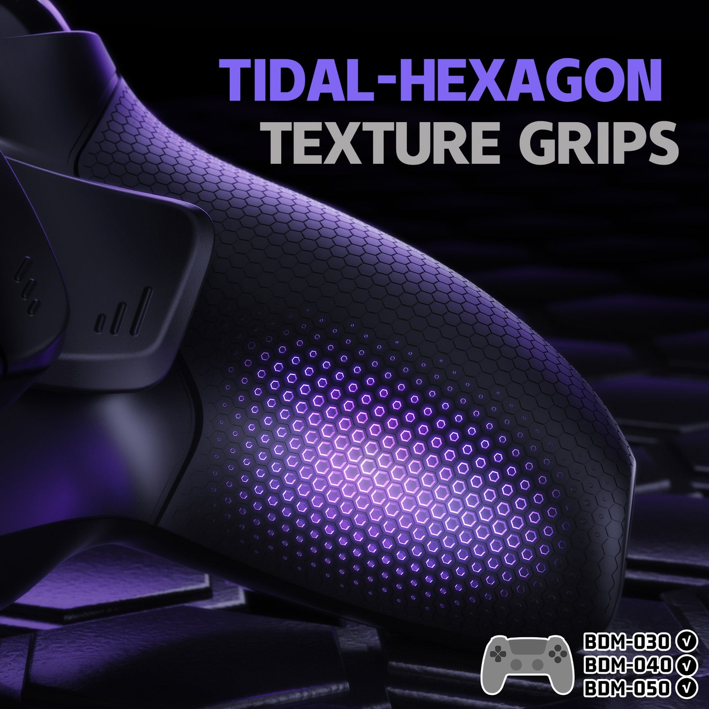 eXtremeRate PS5コントローラーBDM-030/040/050対応用RISE4 Plus MAXバックパドルキット、クリッキートリガーストップ&ラバーグリップ付き【ラバー付きブラック】