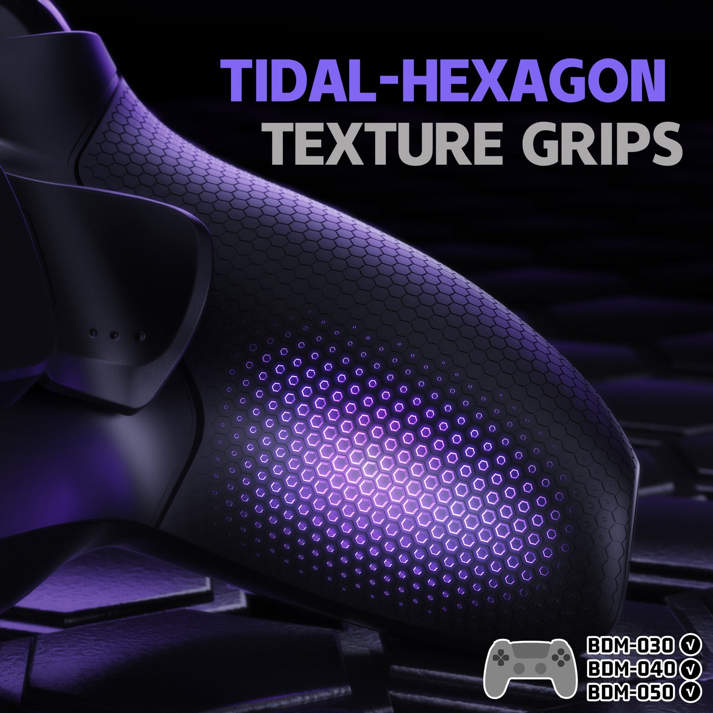 eXtremeRate PS5コントローラーBDM-030/040/050対応用RISE Plus MAXバックパドルキット、クリッキートリガーストップ&ラバーグリップ付き【ラバー付きブラック】