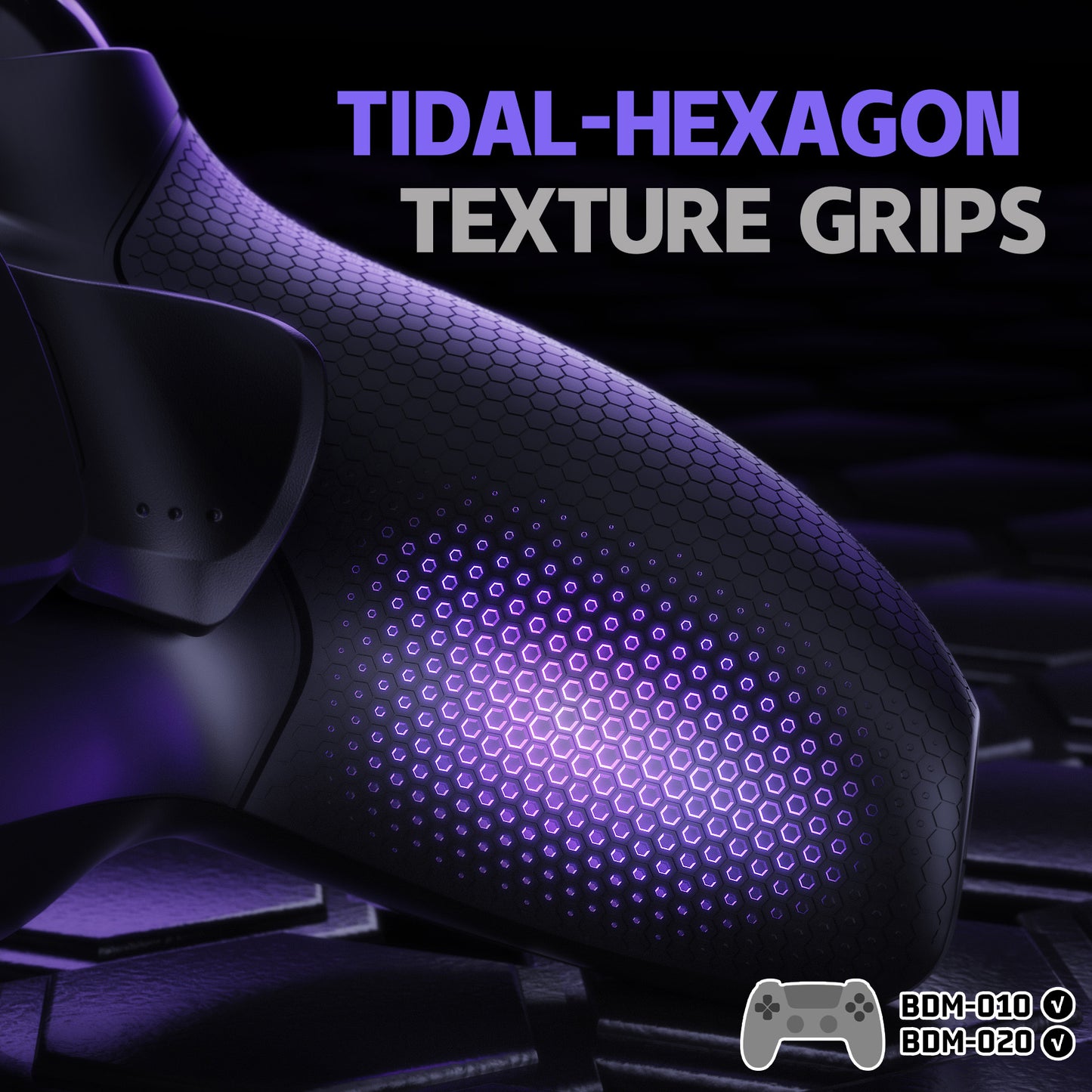 eXtremeRate PS5コントローラーBDM-010/020対応用RISE Plus MAXバックパドルキット、クリッキートリガーストップ&ラバーグリップ付き【ラバー付きブラック】