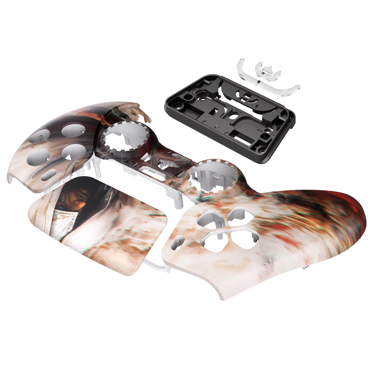 eXtremeRate PS5コントローラーBDM-010/020/030/040/050対応交換対応用フロントハウジングシェル&タッチパッド【アサシン】