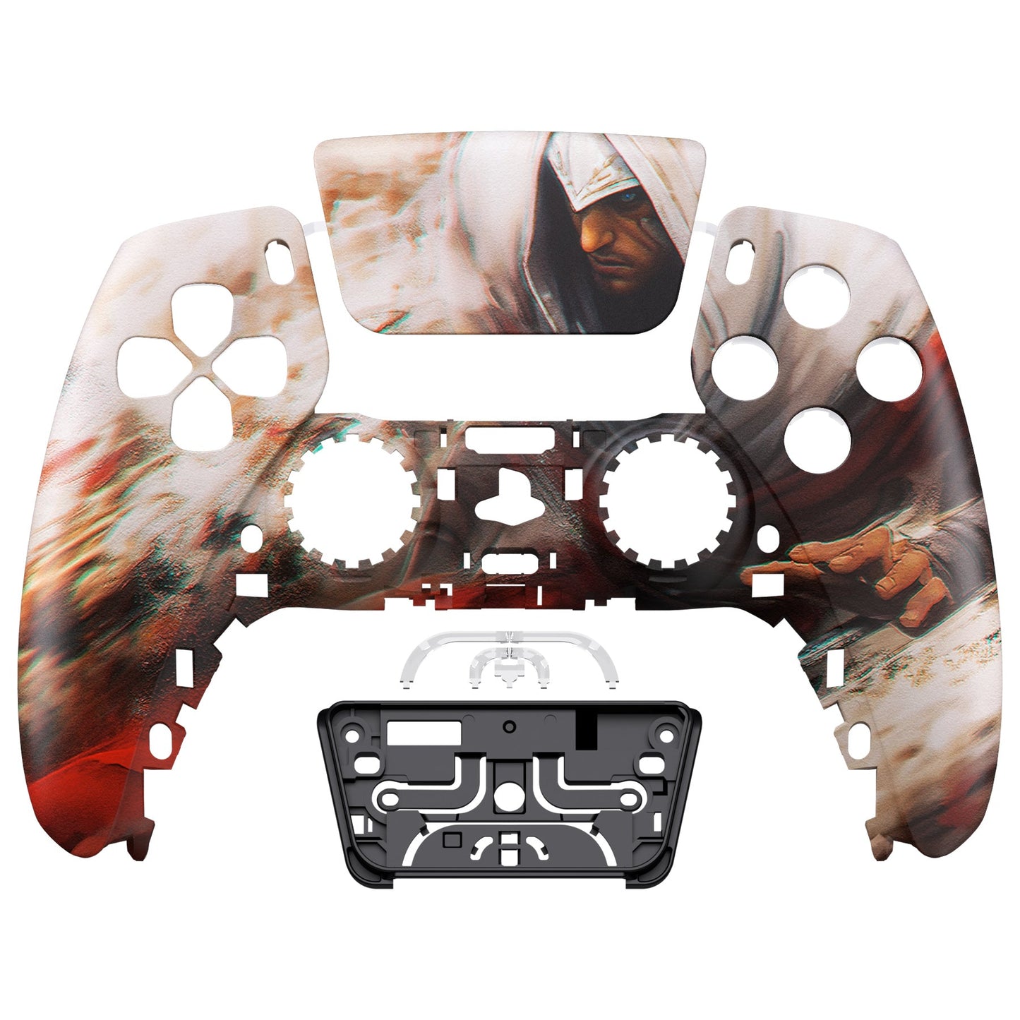 eXtremeRate PS5コントローラーBDM-010/020/030/040/050対応交換対応用フロントハウジングシェル&タッチパッド【アサシン】