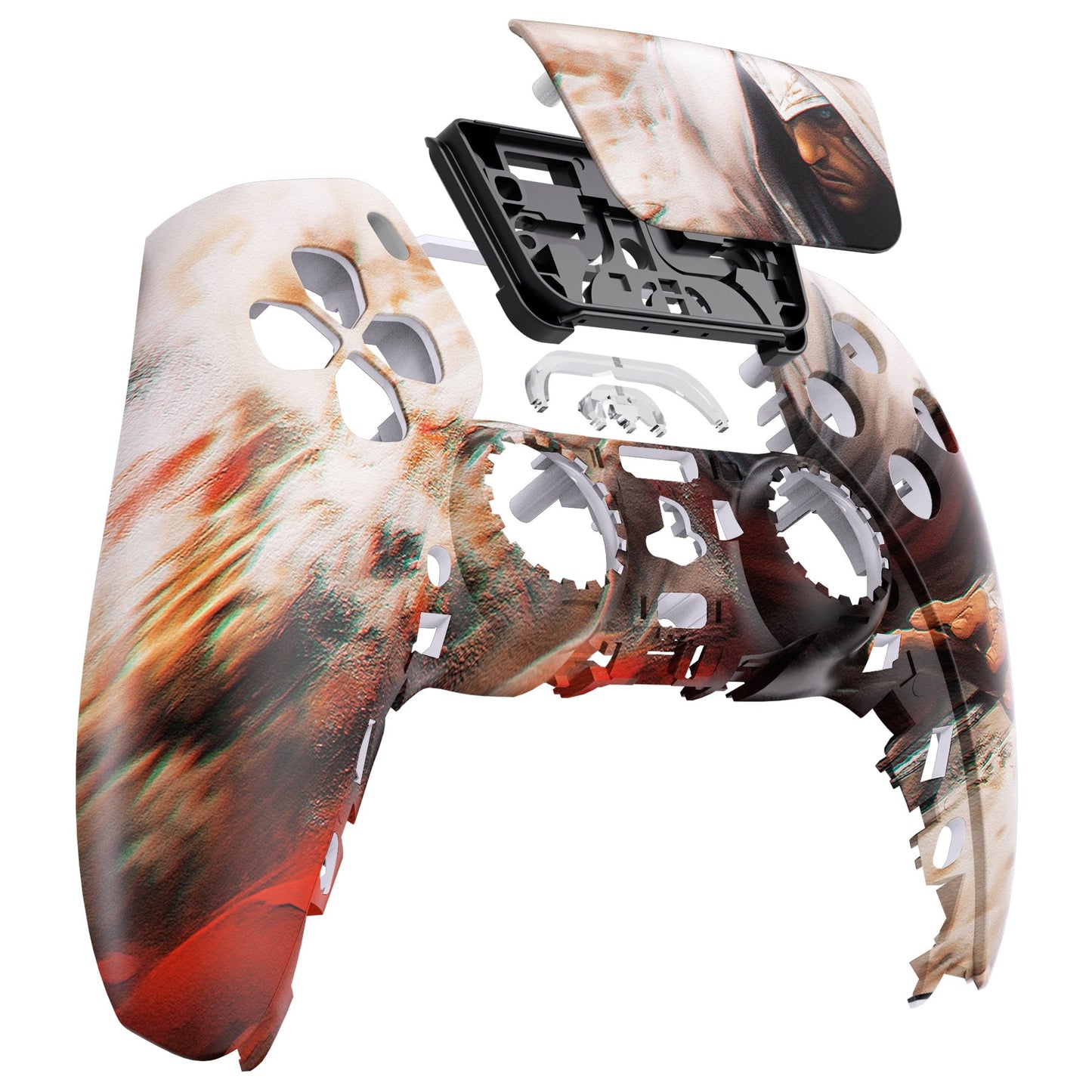 eXtremeRate PS5コントローラーBDM-010/020/030/040/050対応交換対応用フロントハウジングシェル&タッチパッド【アサシン】