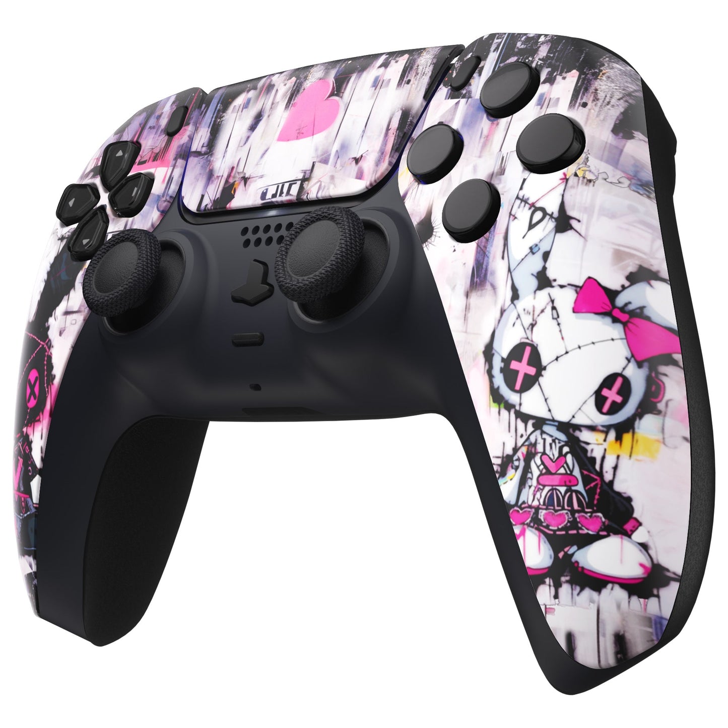 eXtremeRate PS5コントローラーBDM-010/020/030/040/050対応交換対応用フロントハウジングシェル&タッチパッド【可愛いパンク兎ちゃん】