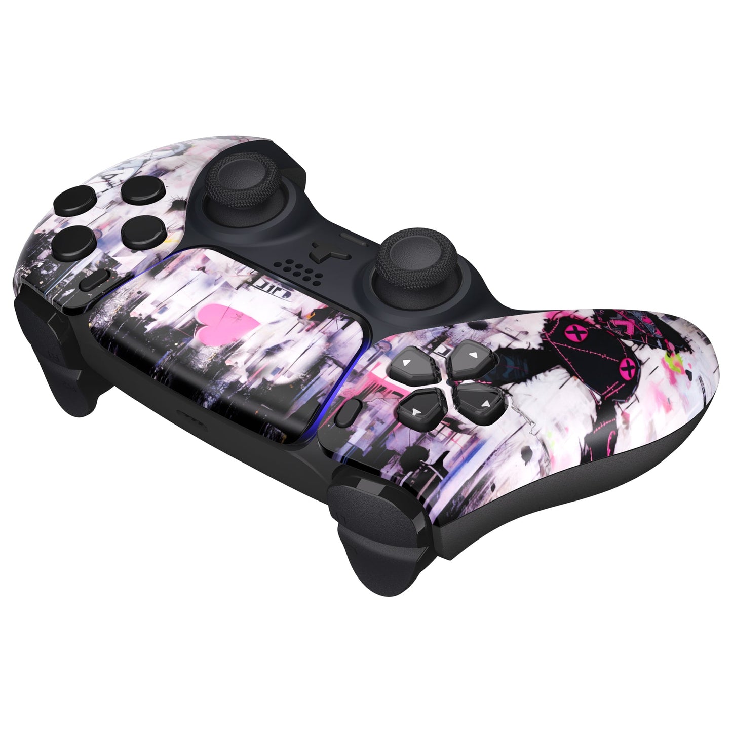 eXtremeRate PS5コントローラーBDM-010/020/030/040/050対応交換対応用フロントハウジングシェル&タッチパッド【可愛いパンク兎ちゃん】