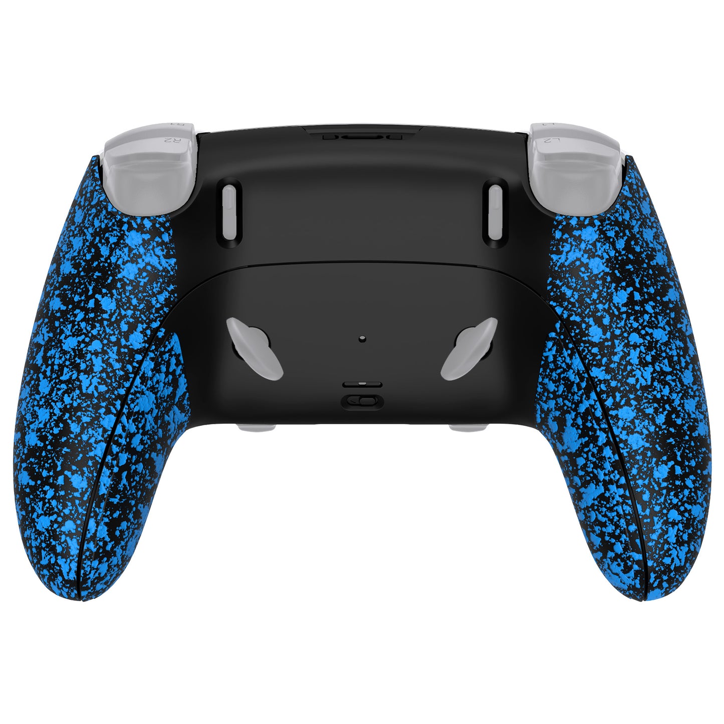eXtremeRate PS5 edgeコントローラー対応交換対応用バックハウジングボトムシェル&ボトムデコレーションカバーシェル 【テクスチャードブルー】