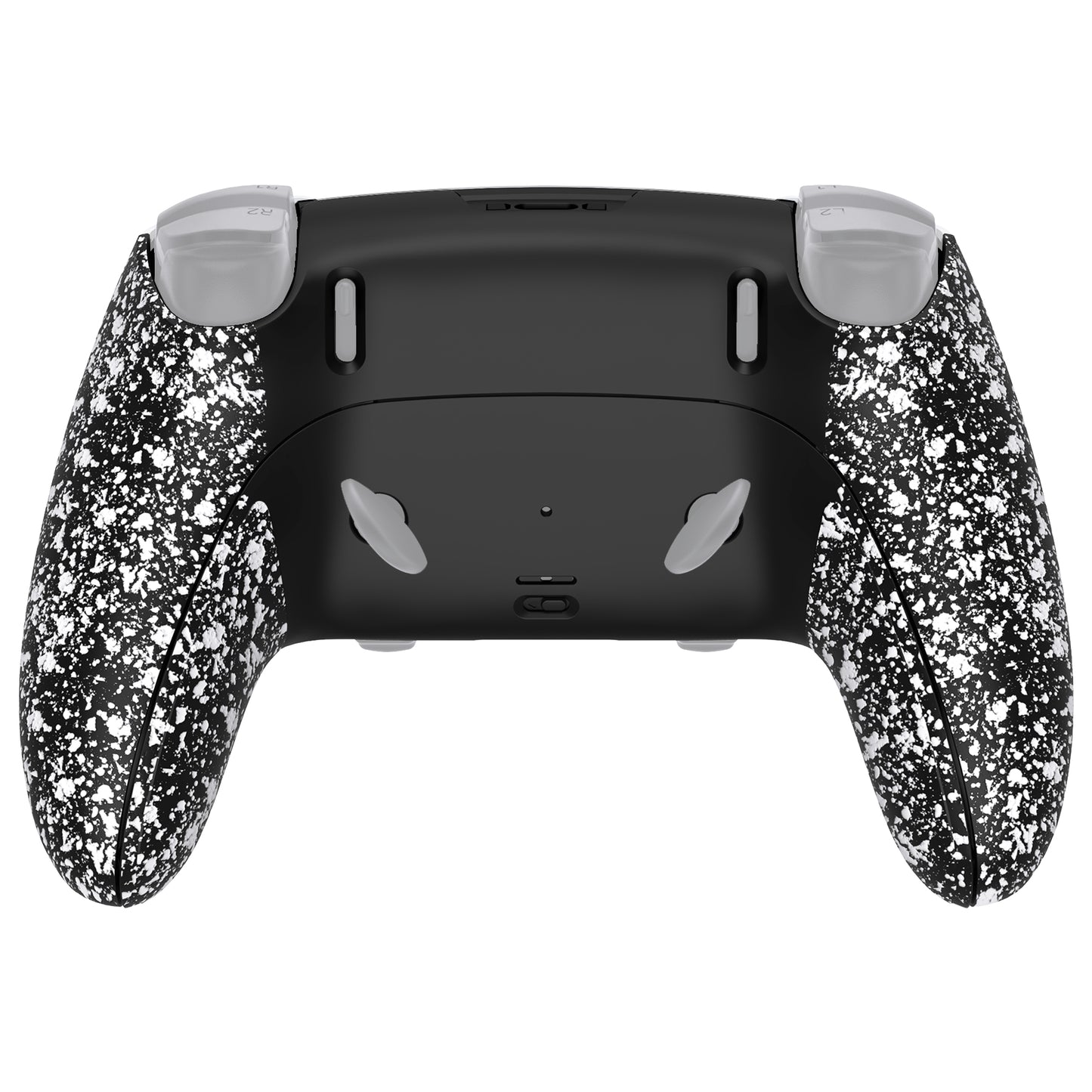 eXtremeRate PS5 edgeコントローラー対応交換対応用バックハウジングボトムシェル&ボトムデコレーションカバーシェル 【テクスチャードホワイト】