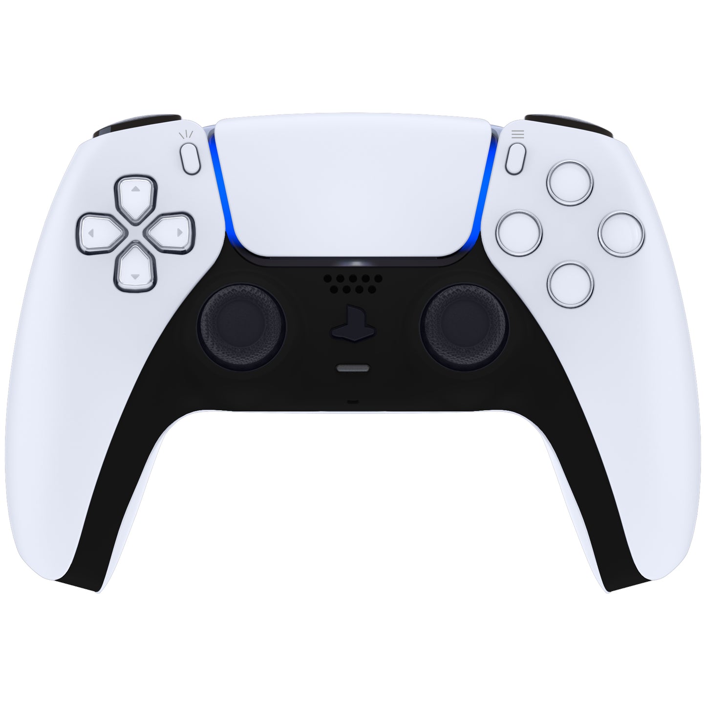 eXtremeRate PS5コントローラーBDM-010/020/030/040/050対応アクセントリング付き交換対応用装飾トリムシェル【ブラック】