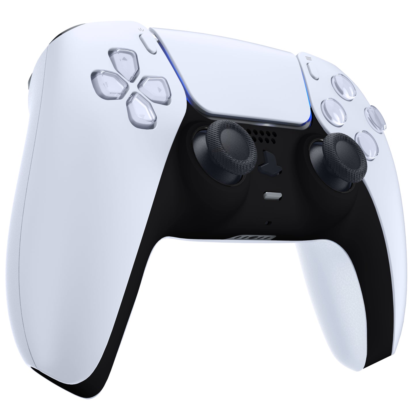 eXtremeRate PS5コントローラーBDM-010/020/030/040/050対応アクセントリング付き交換対応用装飾トリムシェル【ブラック】