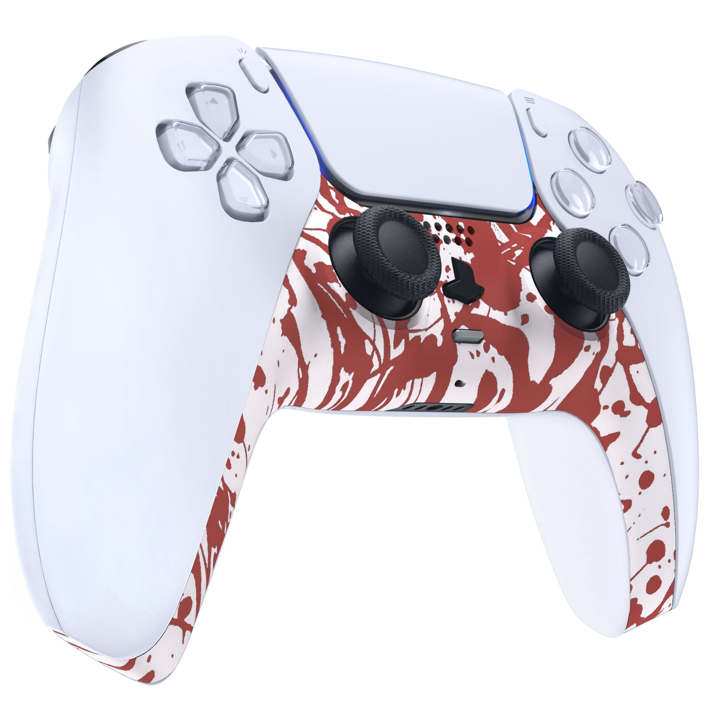 eXtremeRate PS5コントローラーBDM-010/020/030/040/050対応アクセントリング付き交換対応用装飾トリムシェル【血痕】