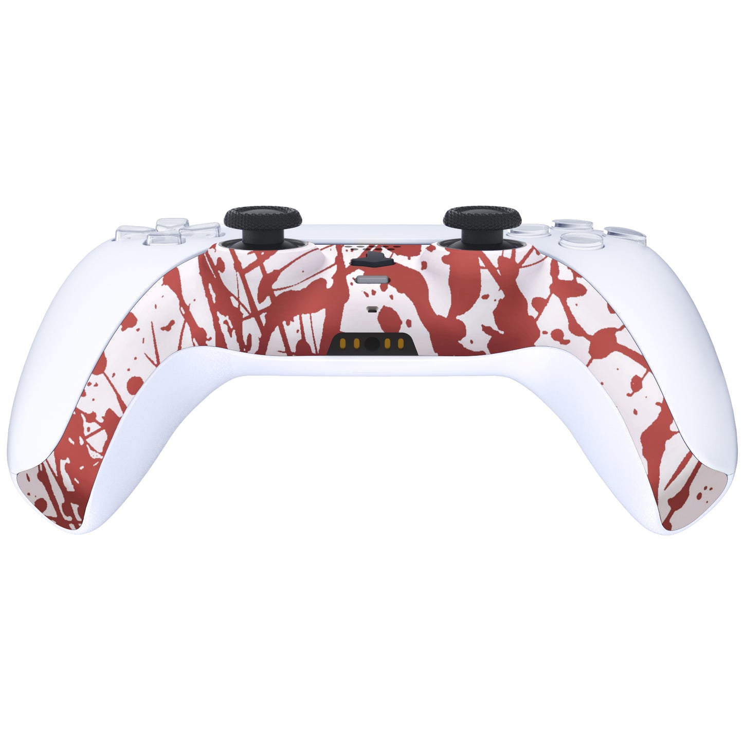 eXtremeRate PS5コントローラーBDM-010/020/030/040/050対応アクセントリング付き交換対応用装飾トリムシェル【血痕】