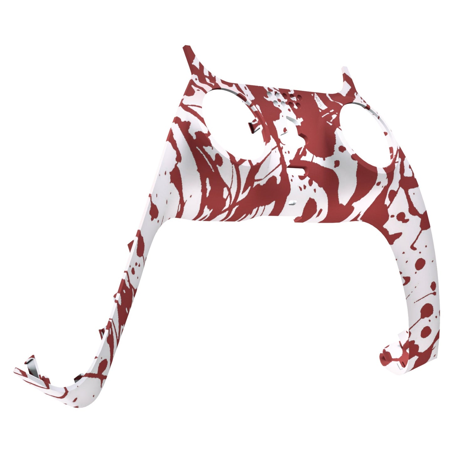 eXtremeRate PS5コントローラーBDM-010/020/030/040/050対応アクセントリング付き交換対応用装飾トリムシェル【血痕】