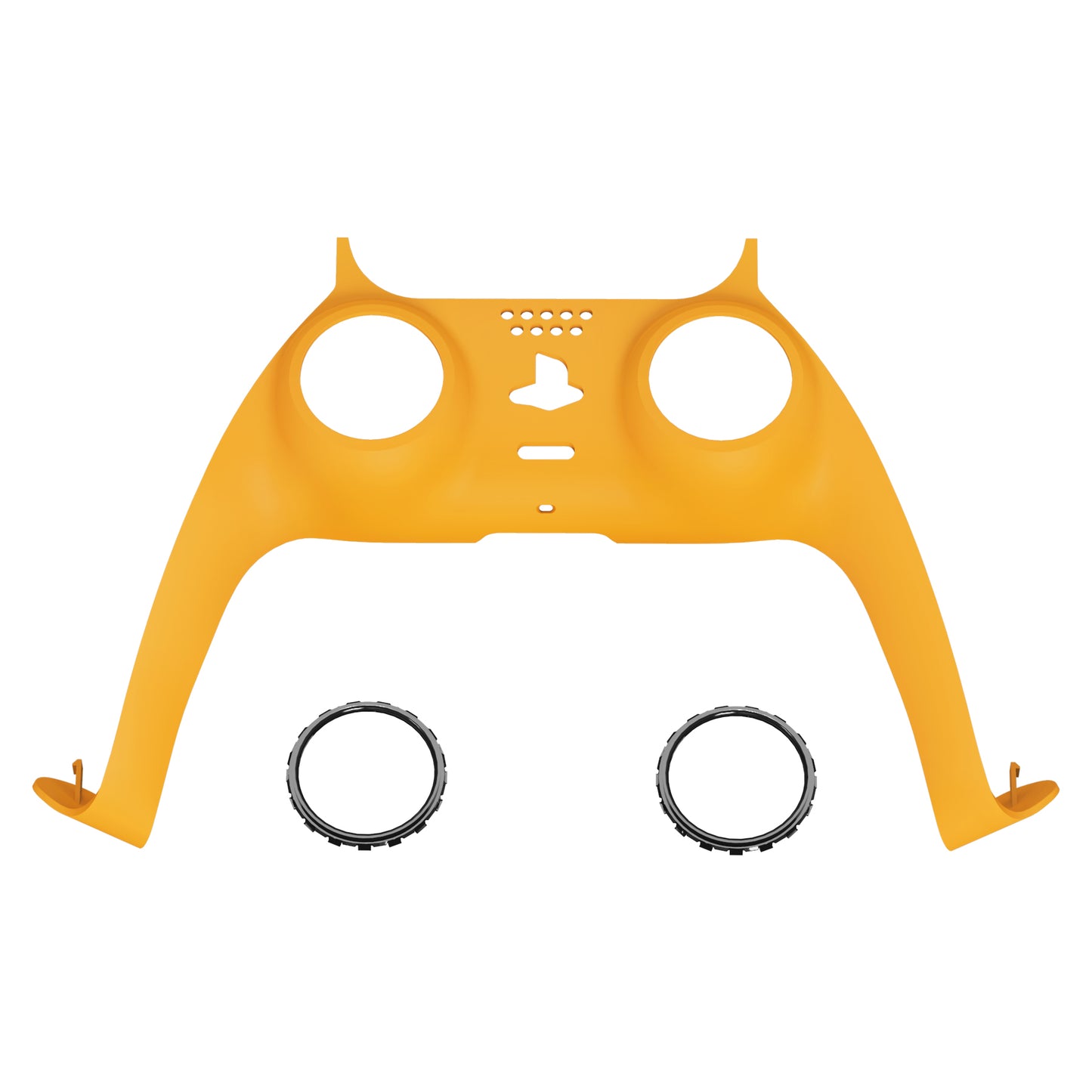 eXtremeRate PS5コントローラーBDM-010/020/030/040/050対応アクセントリング付き交換対応用装飾トリムシェル【イエロー】