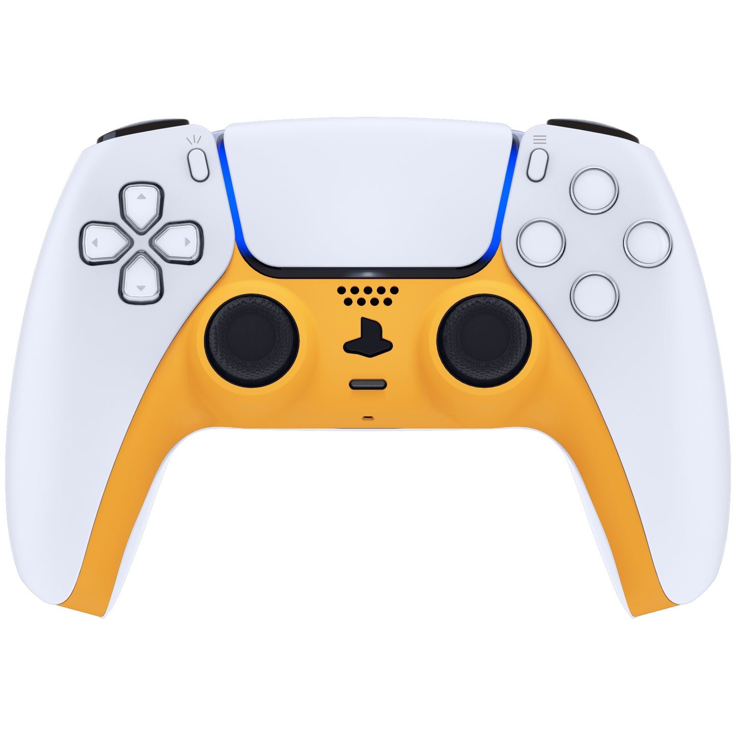 eXtremeRate PS5コントローラーBDM-010/020/030/040/050対応アクセントリング付き交換対応用装飾トリムシェル【イエロー】