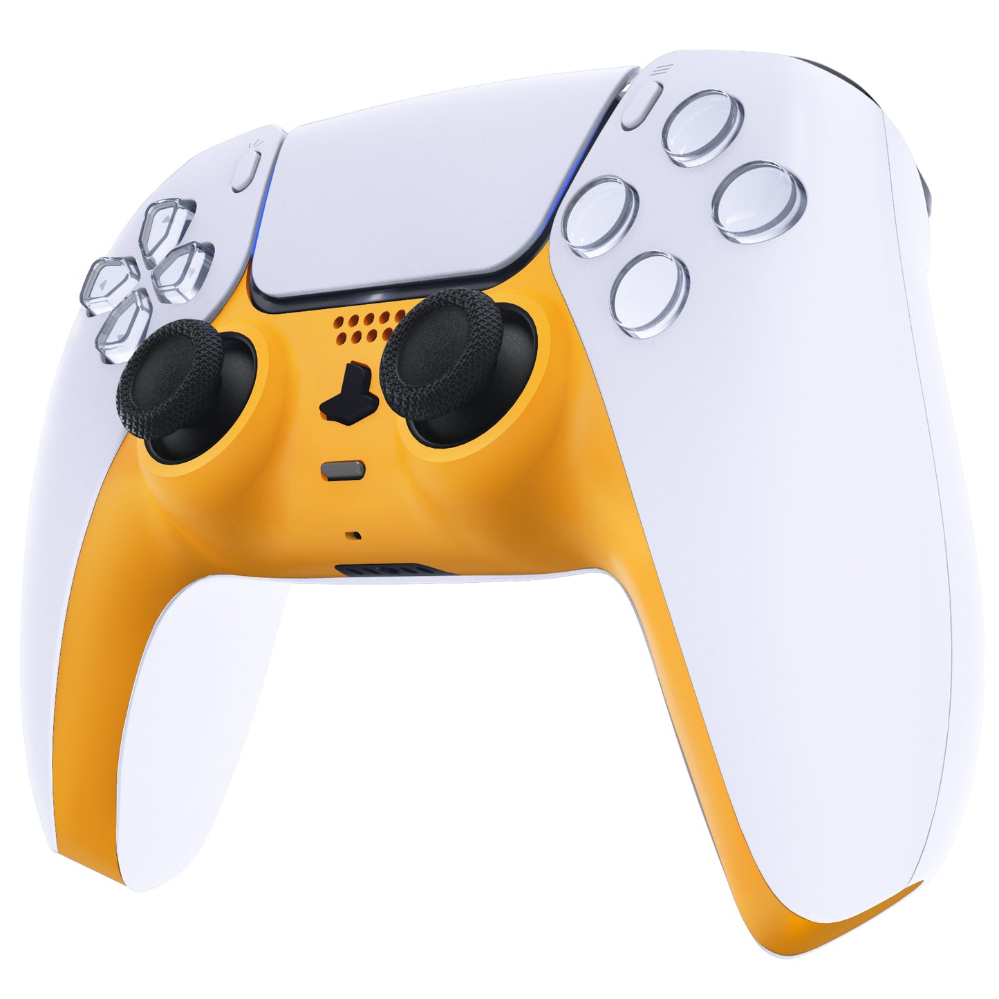 eXtremeRate PS5コントローラーBDM-010/020/030/040/050対応アクセントリング付き交換対応用装飾トリムシェル【イエロー】