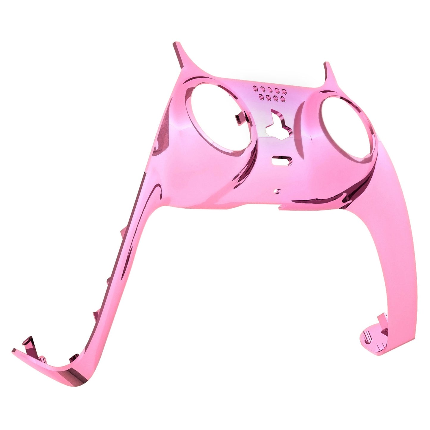 eXtremeRate PS5コントローラーBDM-010/020/030/040/050対応アクセントリング付き交換対応用装飾トリムシェル【クロームピンクグロッシー】