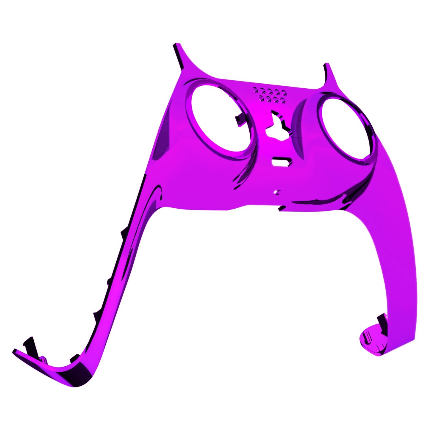 eXtremeRate PS5コントローラーBDM-010/020/030/040/050対応アクセントリング付き交換対応用装飾トリムシェル【クロームパープル】