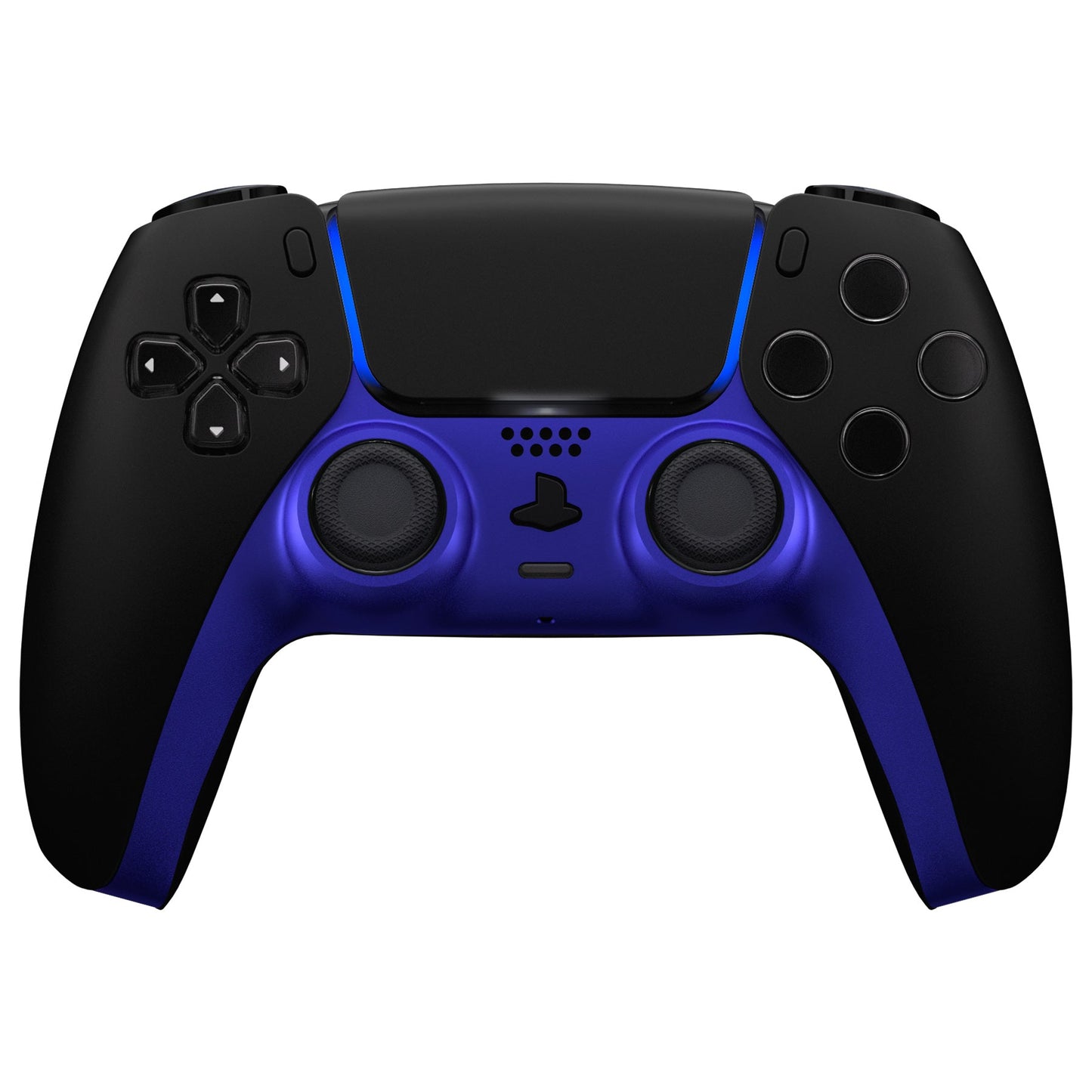eXtremeRate Replacement Decorative Trim Shell with Accent Rings Compatible with PS5 Controller - Cobalt Blue eXtremeRate