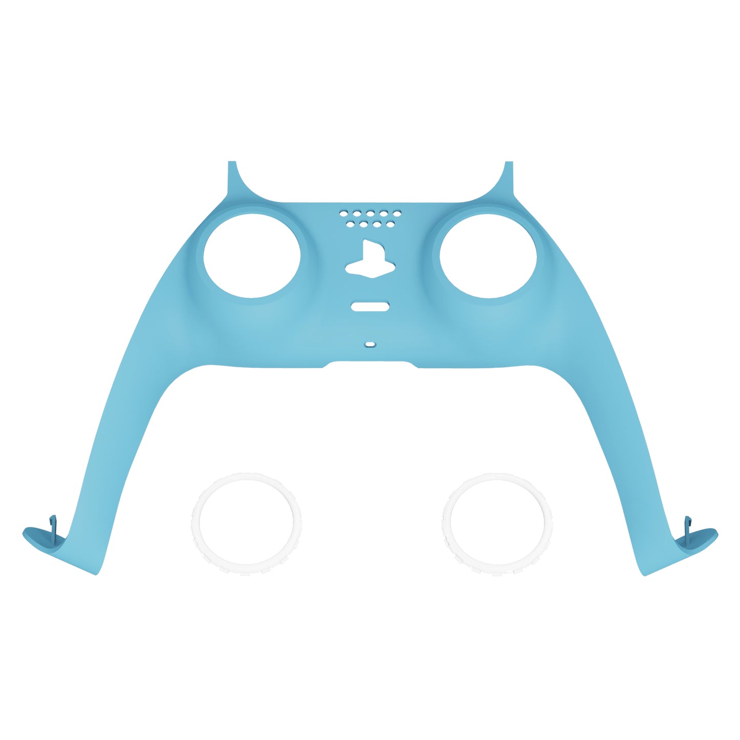 eXtremeRate PS5コントローラーBDM-010/020/030/040/050対応アクセントリング付き交換対応用装飾トリムシェル【ヘブンブルー】