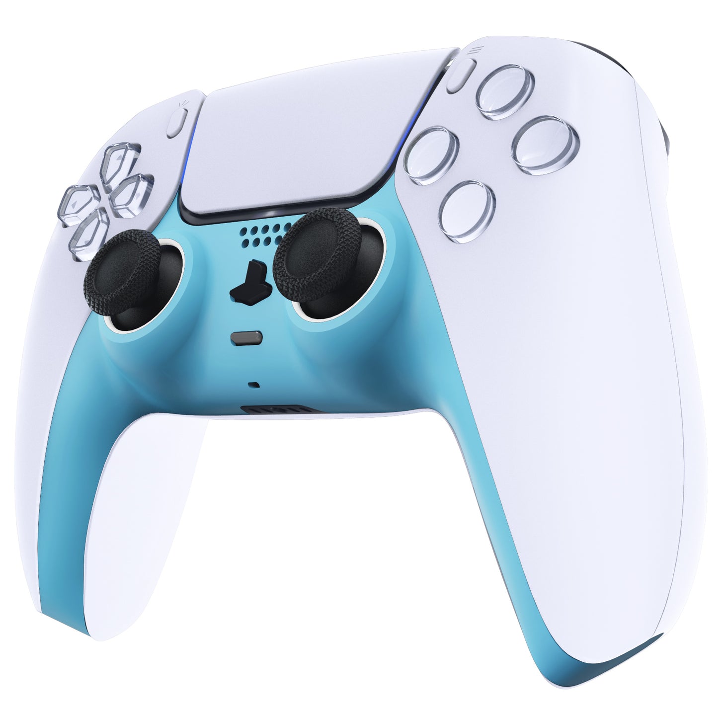 eXtremeRate PS5コントローラーBDM-010/020/030/040/050対応アクセントリング付き交換対応用装飾トリムシェル【ヘブンブルー】