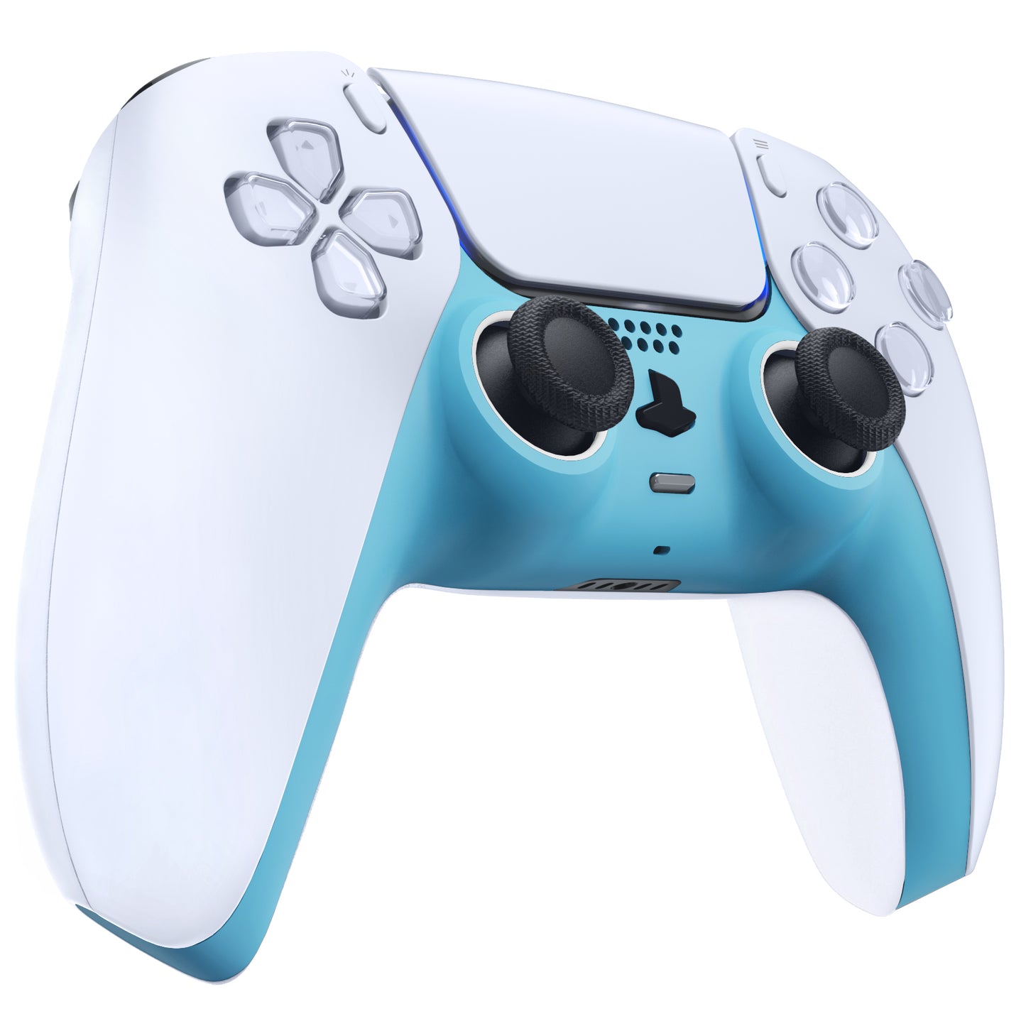 eXtremeRate PS5コントローラーBDM-010/020/030/040/050対応アクセントリング付き交換対応用装飾トリムシェル【ヘブンブルー】