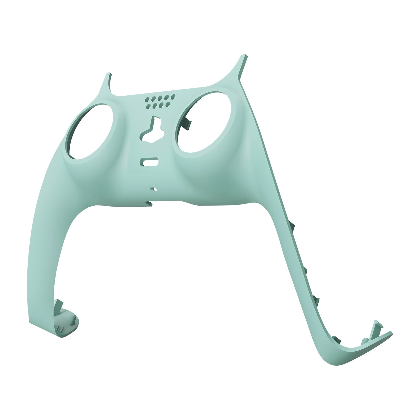 eXtremeRate PS5コントローラーBDM-010/020/030/040/050対応アクセントリング付き交換対応用装飾トリムシェル【ライトシアン】