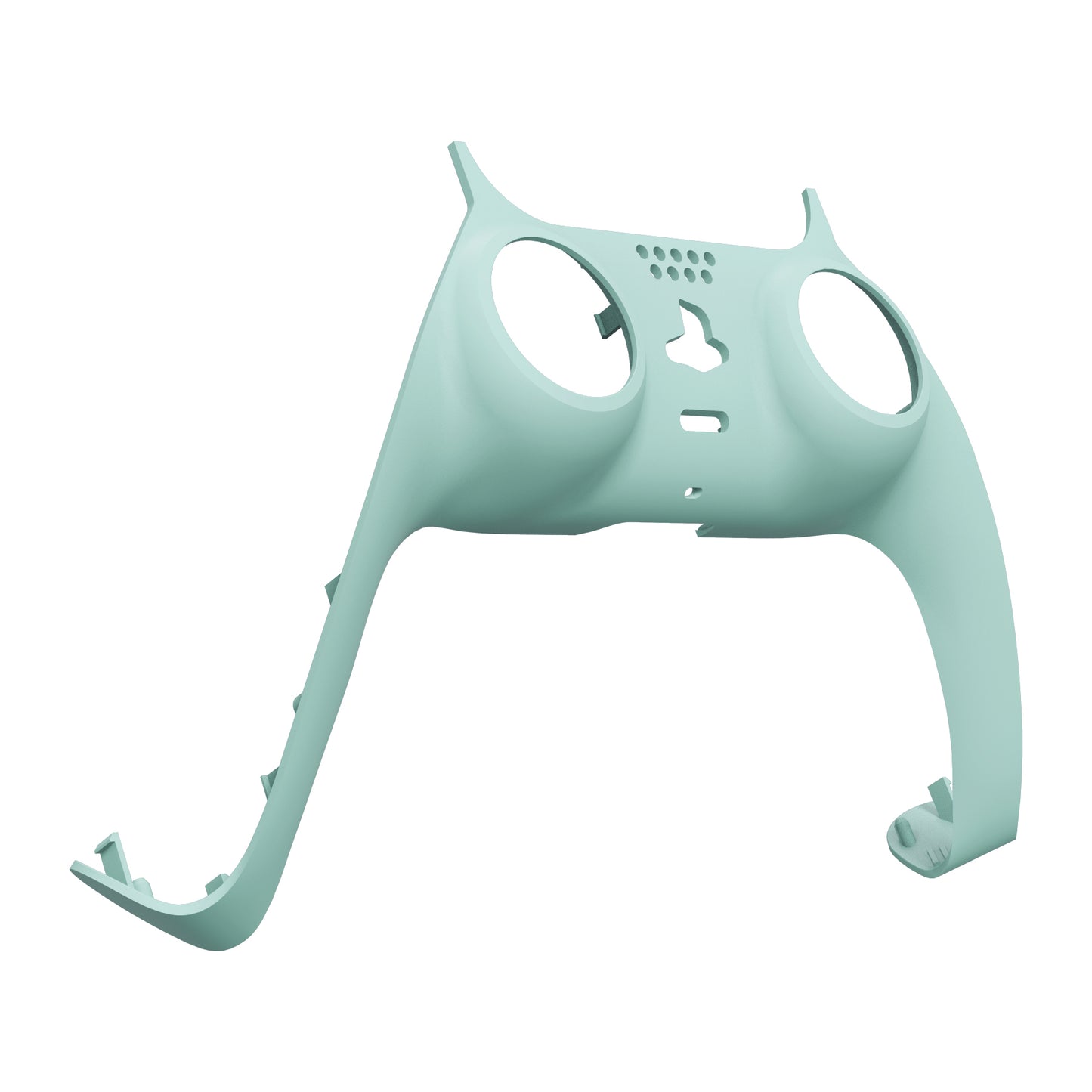 eXtremeRate PS5コントローラーBDM-010/020/030/040/050対応アクセントリング付き交換対応用装飾トリムシェル【ライトシアン】