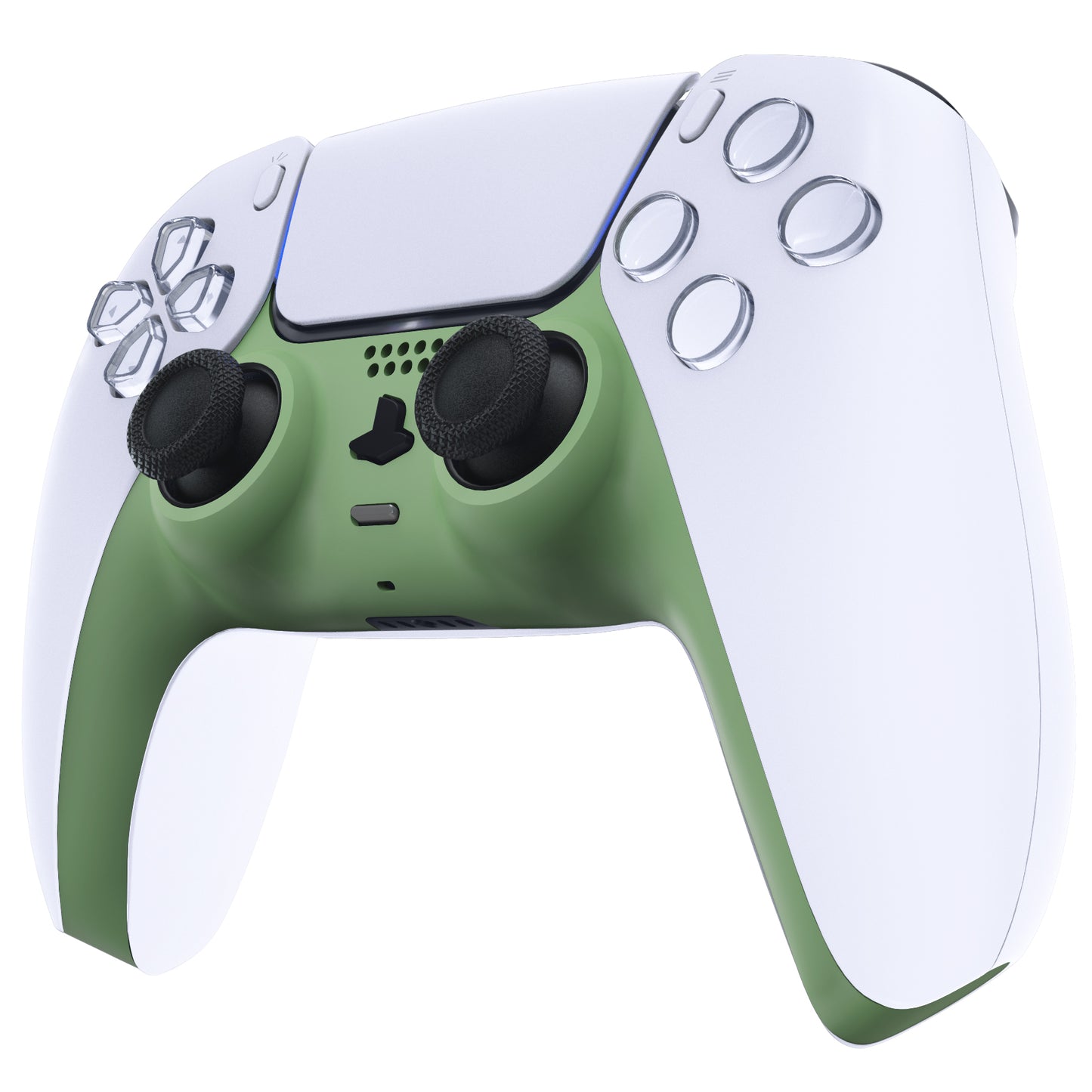 eXtremeRate PS5コントローラーBDM-010/020/030/040/050対応アクセントリング付き交換対応用装飾トリムシェル【抹茶グリーン】