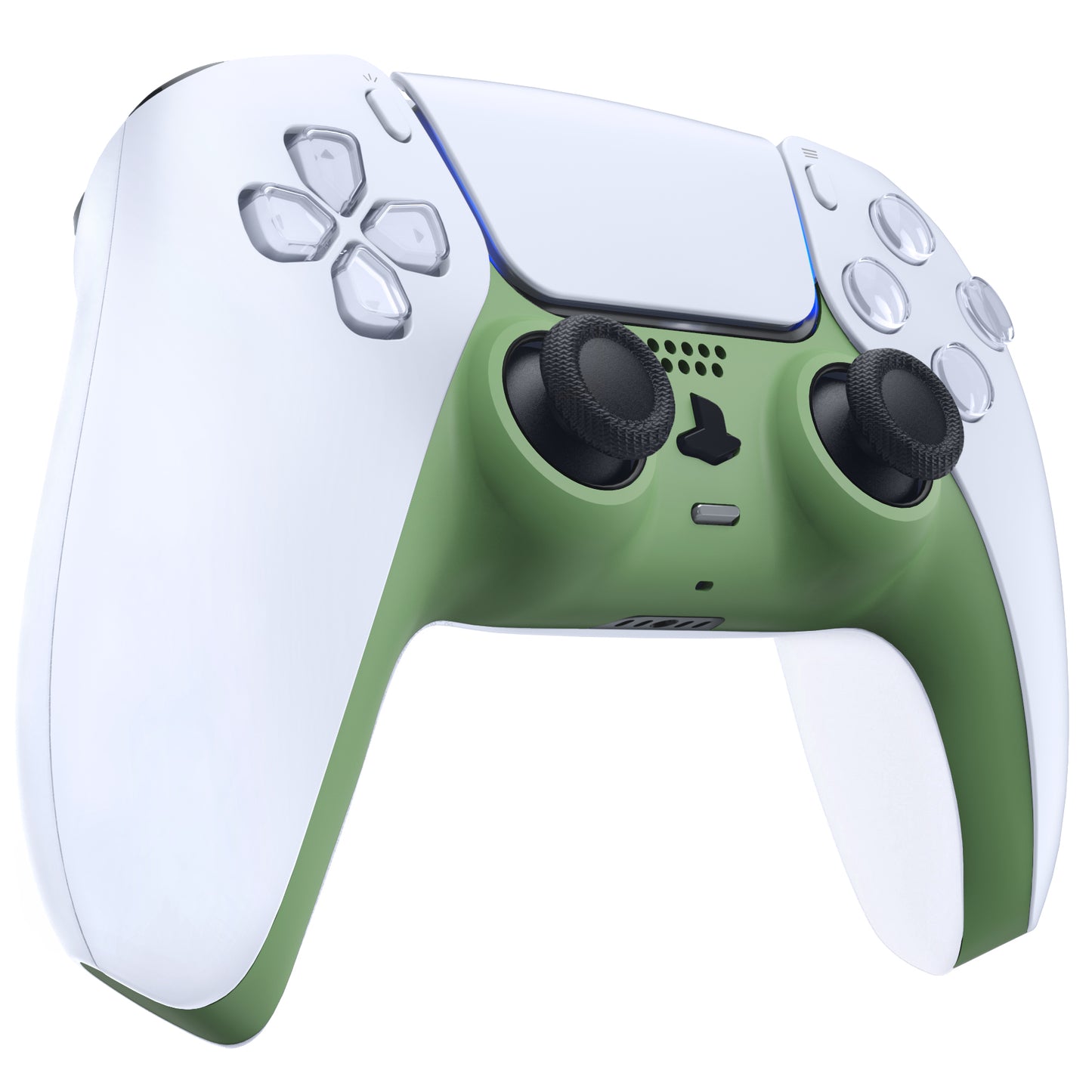 eXtremeRate PS5コントローラーBDM-010/020/030/040/050対応アクセントリング付き交換対応用装飾トリムシェル【抹茶グリーン】