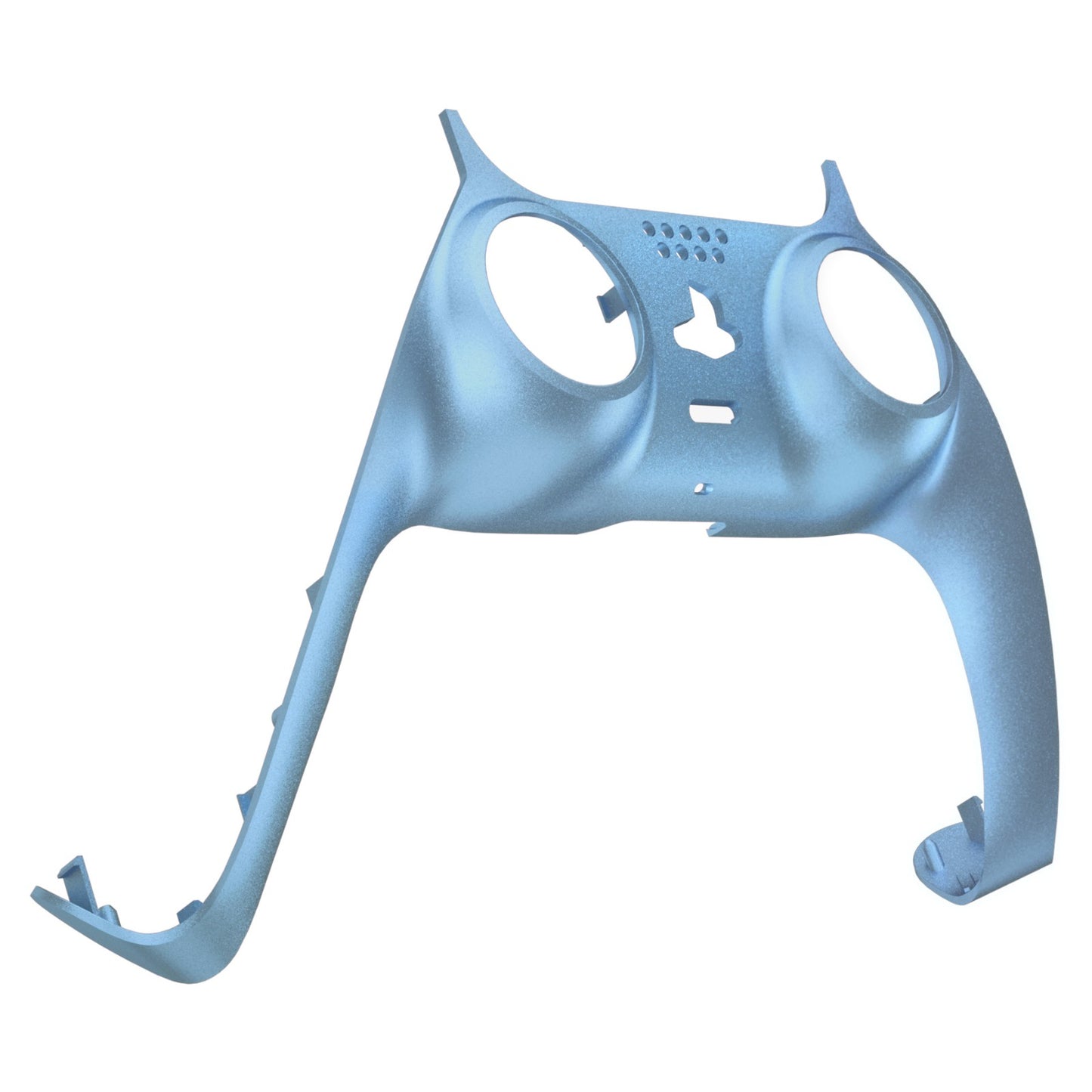 eXtremeRate PS5コントローラーBDM-010/020/030/040/050対応アクセントリング付き交換対応用装飾トリムシェル【メタリックチタンブルー】