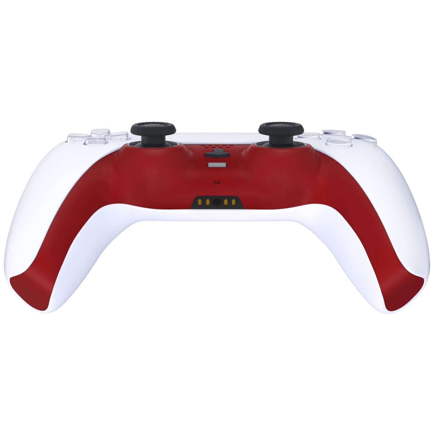 eXtremeRate PS5コントローラーBDM-010/020/030/040/050対応アクセントリング付き交換対応用装飾トリムシェル【パッションレッド】