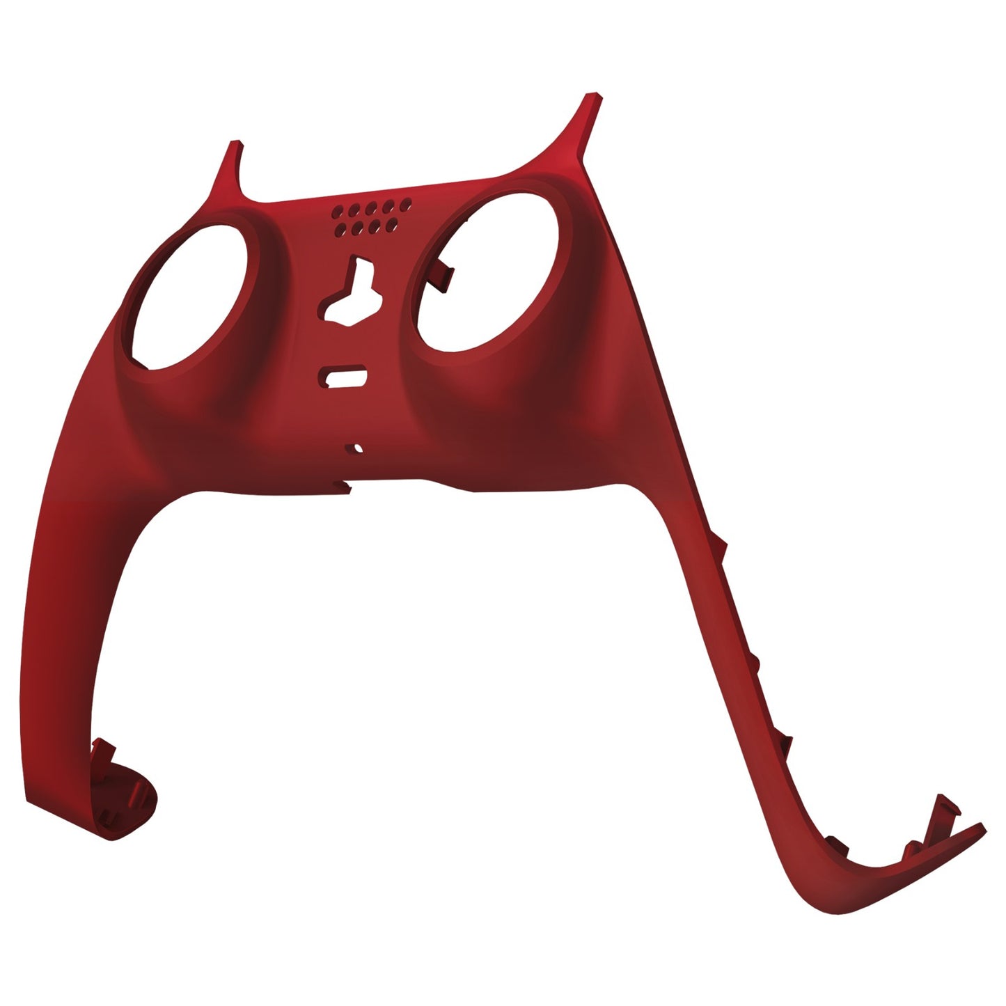 eXtremeRate PS5コントローラーBDM-010/020/030/040/050対応アクセントリング付き交換対応用装飾トリムシェル【パッションレッド】