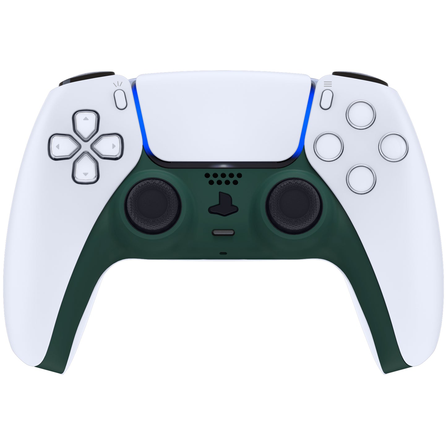 eXtremeRate PS5コントローラーBDM-010/020/030/040/050対応アクセントリング付き交換対応用装飾トリムシェル【レーシンググリーン】
