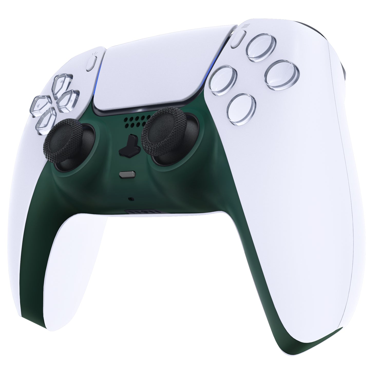 eXtremeRate PS5コントローラーBDM-010/020/030/040/050対応アクセントリング付き交換対応用装飾トリムシェル【レーシンググリーン】