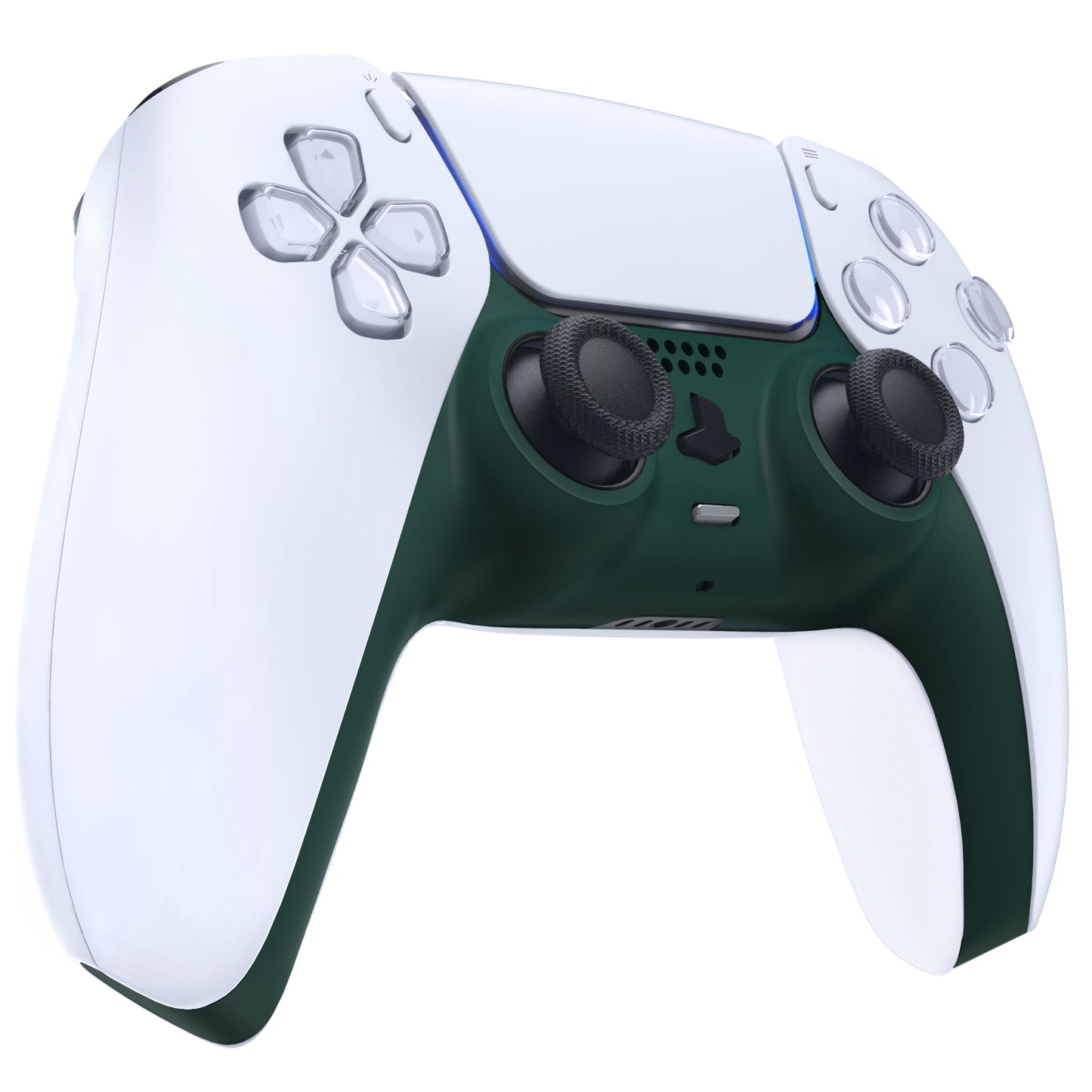 eXtremeRate PS5コントローラーBDM-010/020/030/040/050対応アクセントリング付き交換対応用装飾トリムシェル【レーシンググリーン】